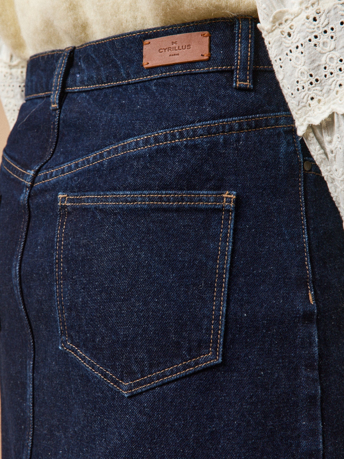 Kurzer Damen-Jeansrock - Bio-Baumwolle