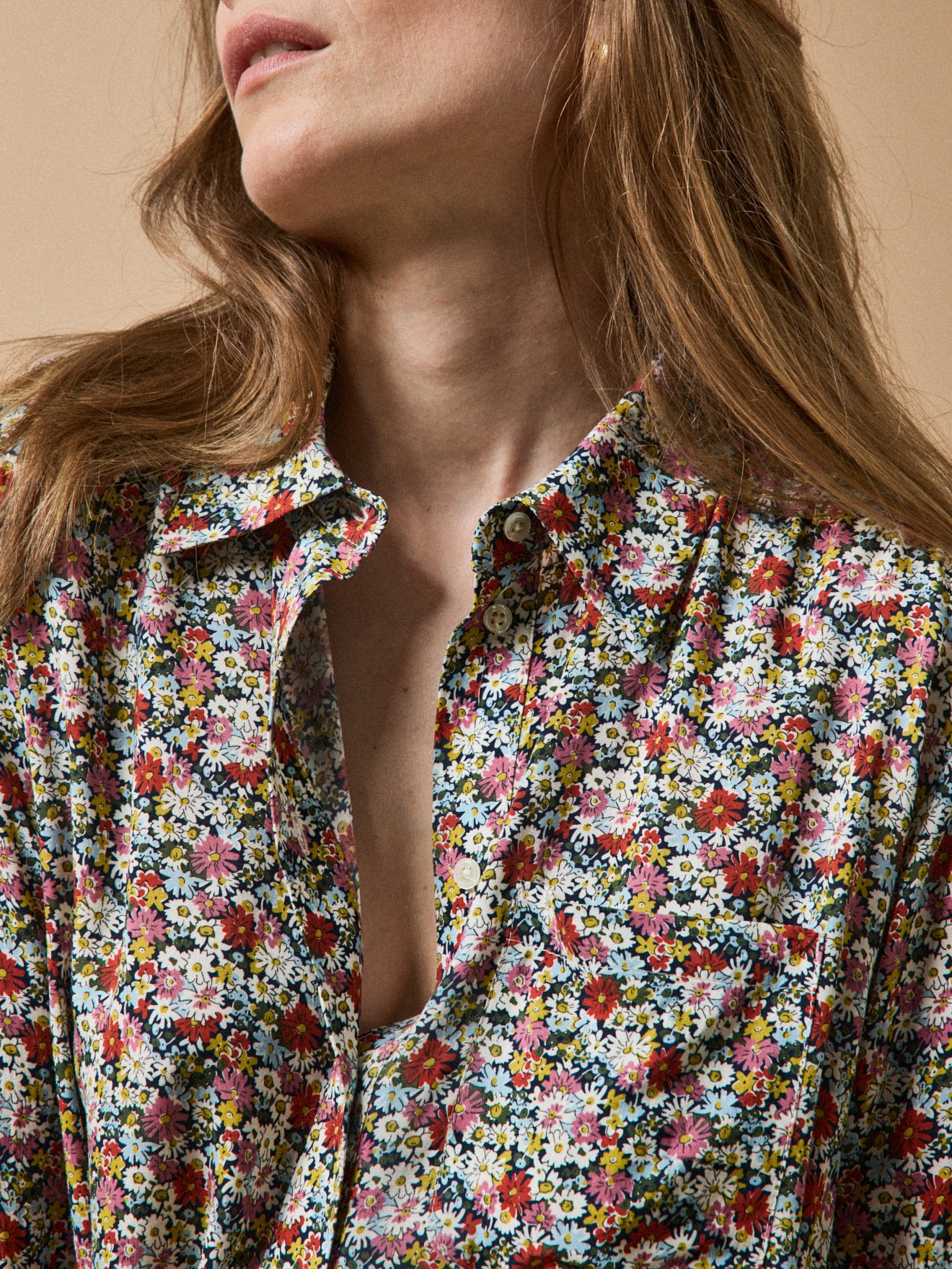 Damen-Hemdbluse aus Liberty-Stoff Libby - Limited Collection