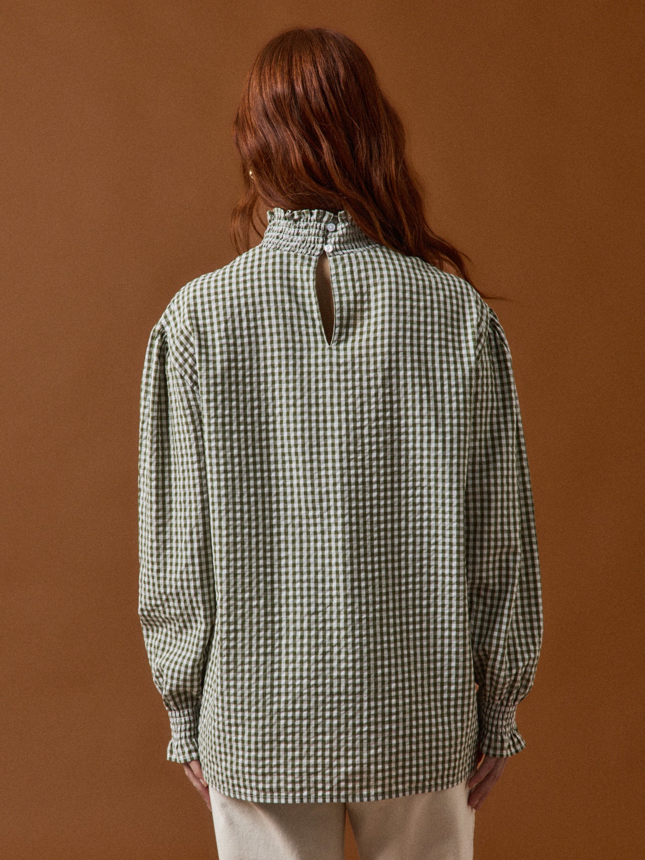 Damenbluse mit Vichy-Karos - Kollektion von Cyrillus X Apaches