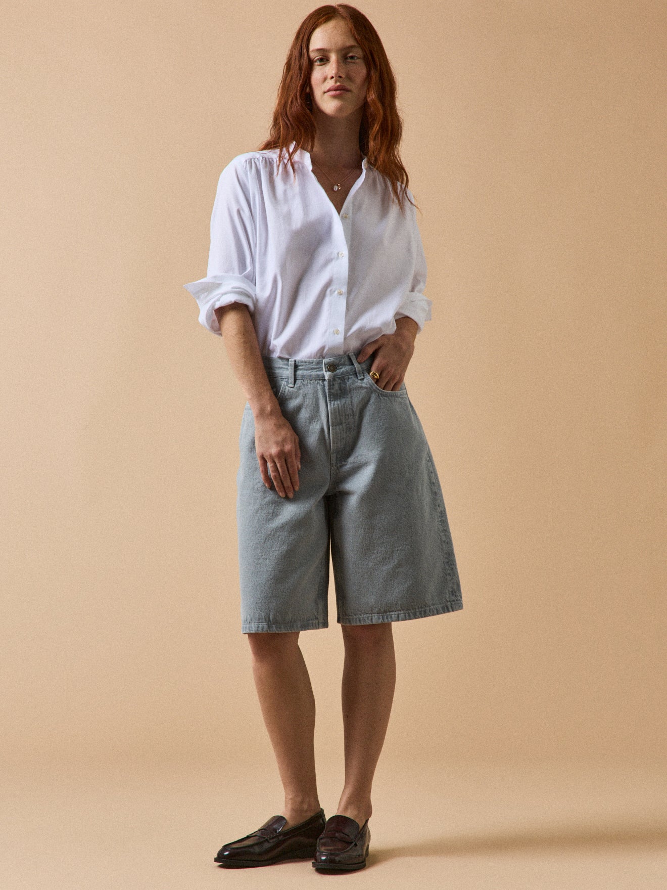 Damen-Bermudashorts aus Bio-Baumwolle