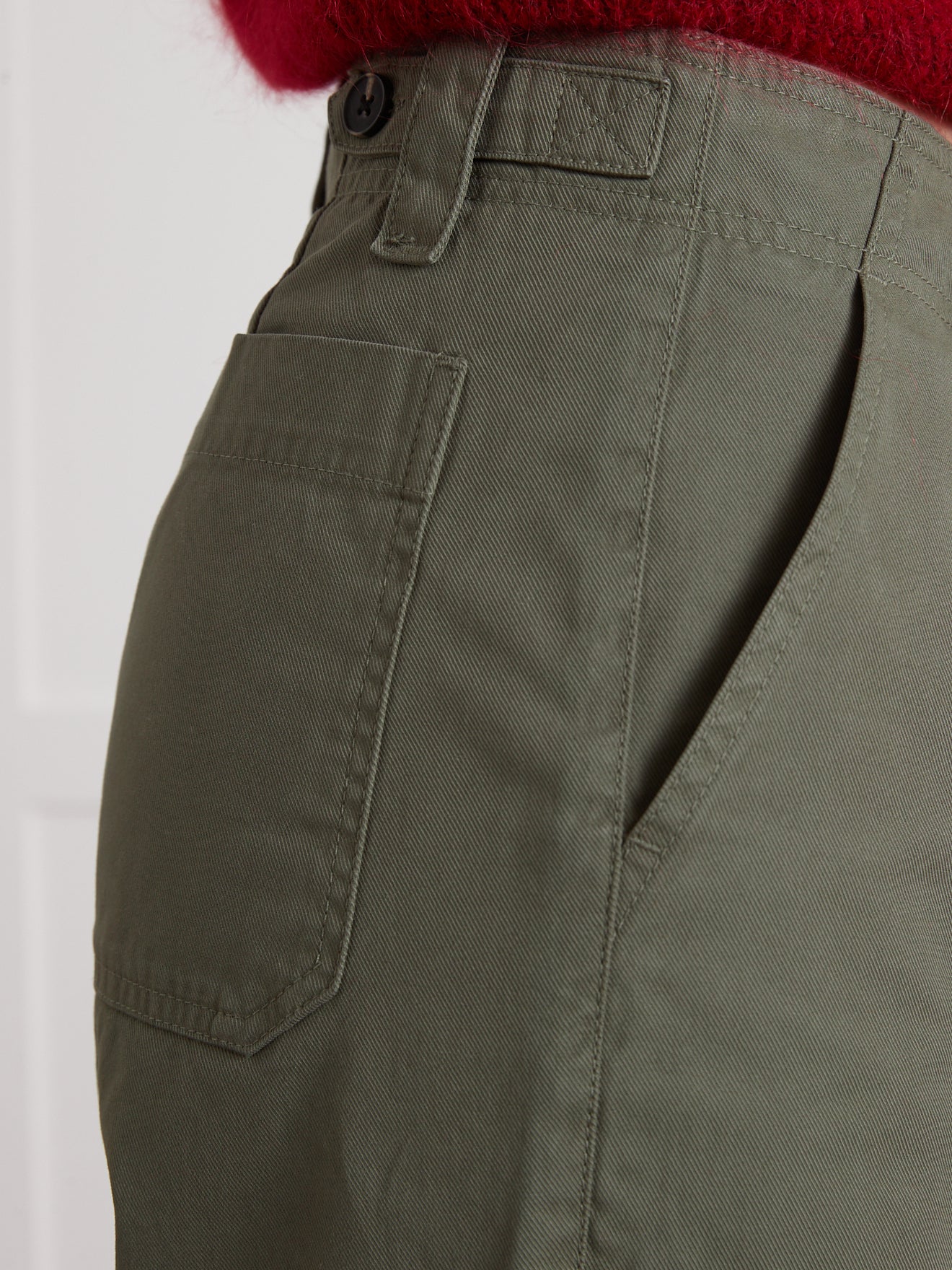 Damen-Cargohose aus Gabardine Léonie