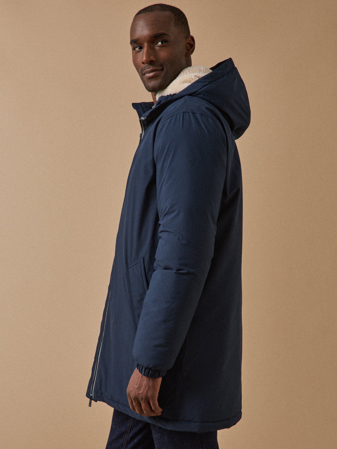 Langer Herren-Parka, wasserfest