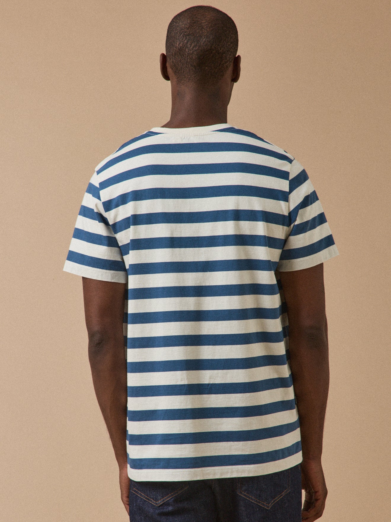Gestreiftes Herren-T-Shirt aus Bio-Baumwolle