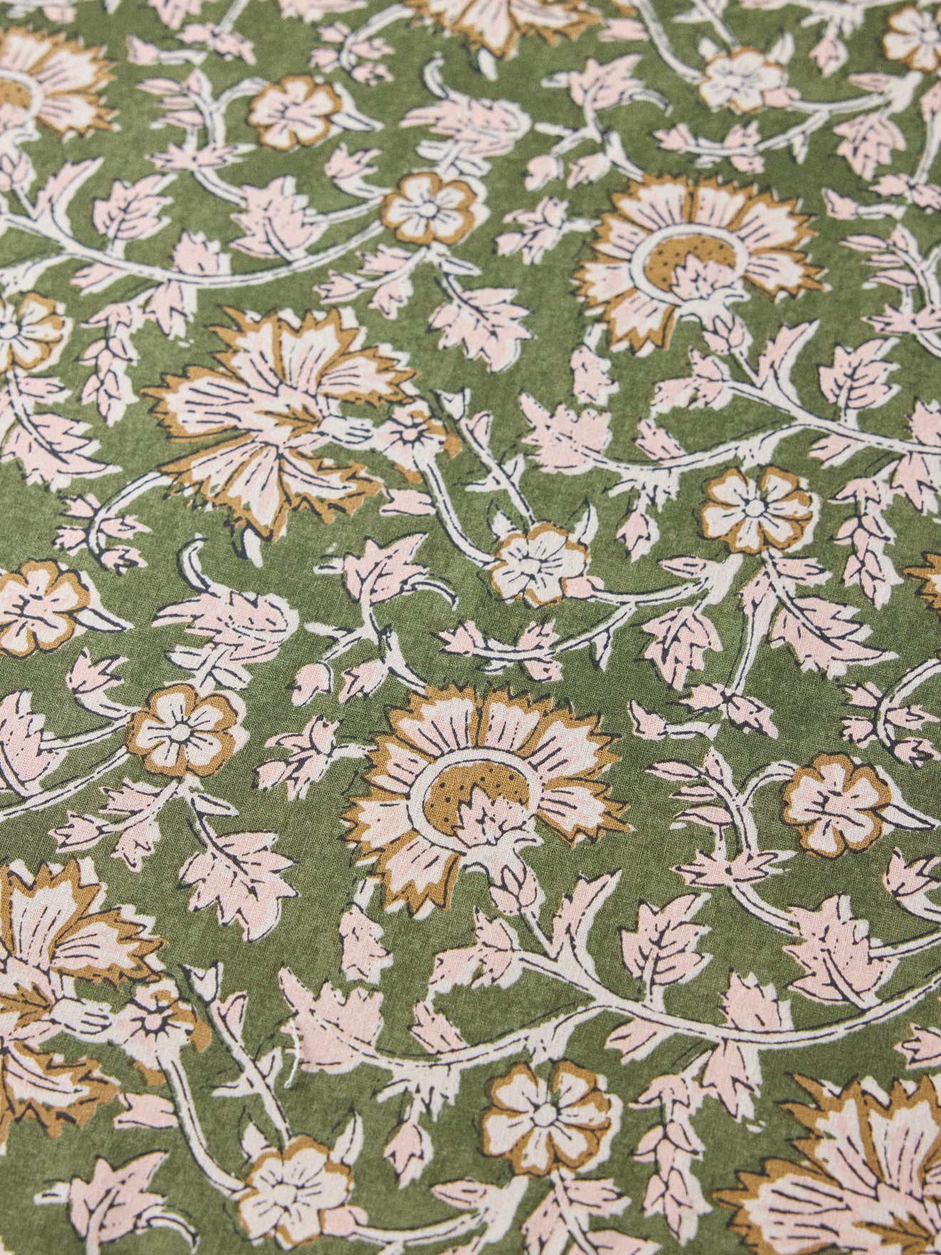 Indische Blümchen-Baumwolltischdecke