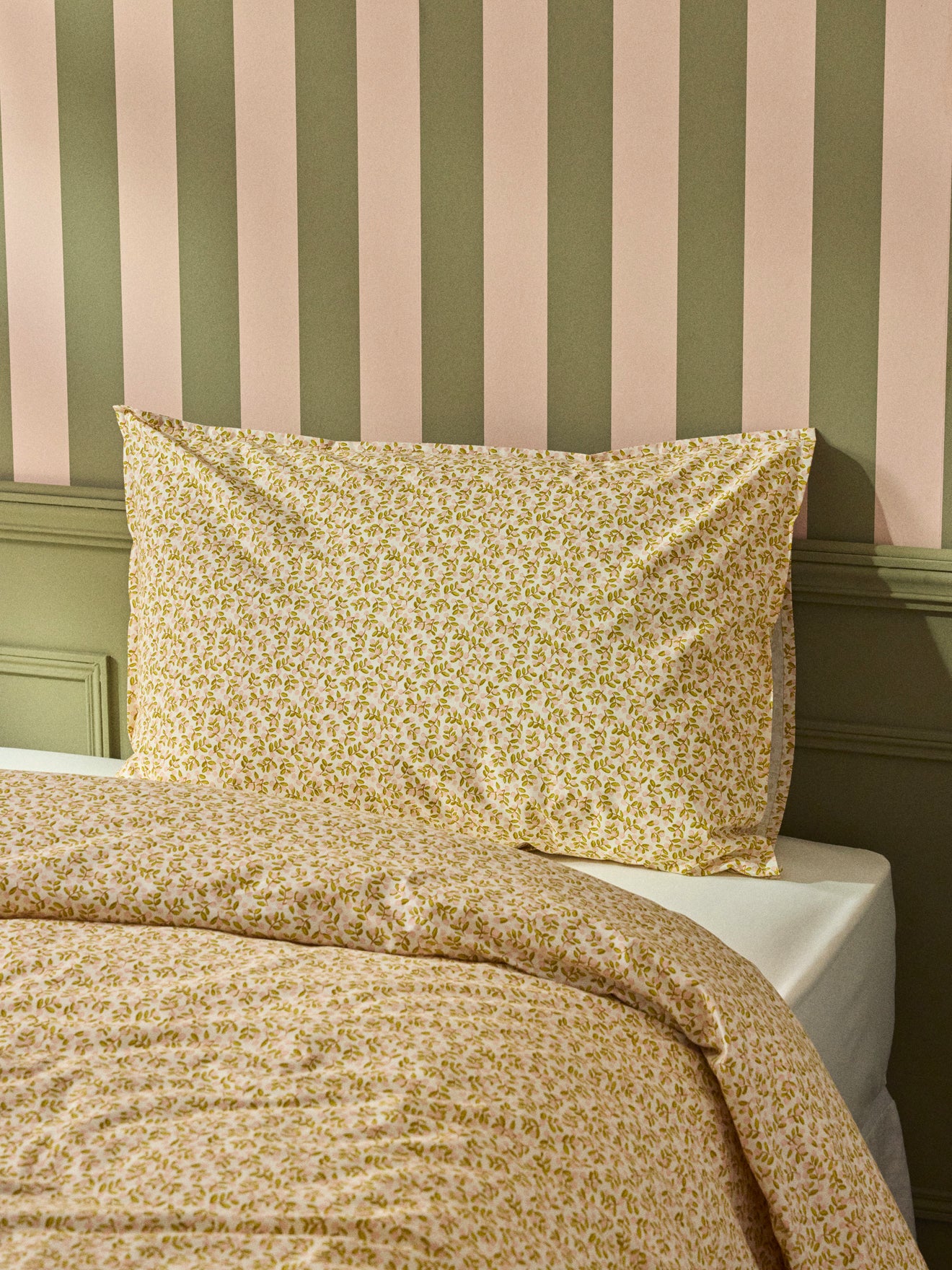 Kopfkissenbezugs aus Baumwoll-Percale "Albertine"