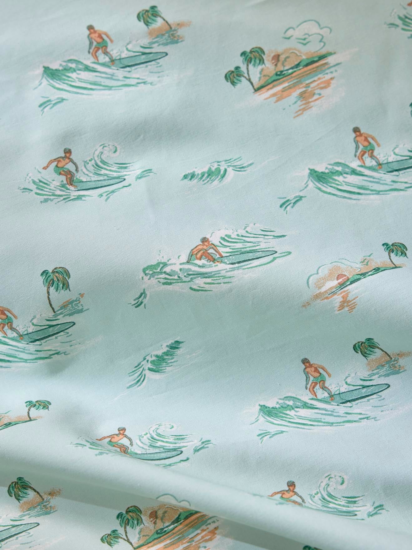 Bettbezug aus Baumwoll-Perkal « Surfen »