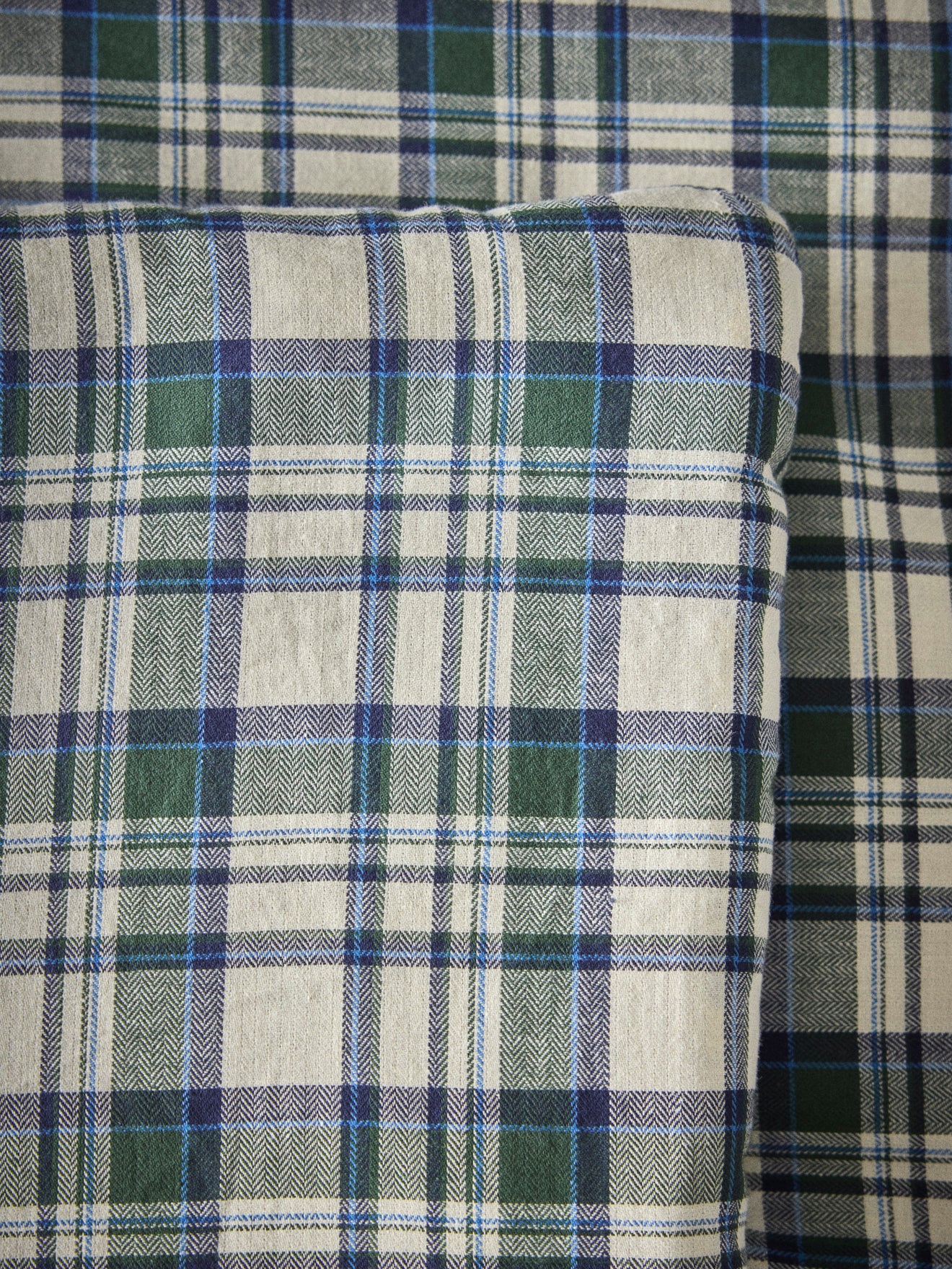 Reversible Sherpa und Tartan Plaid