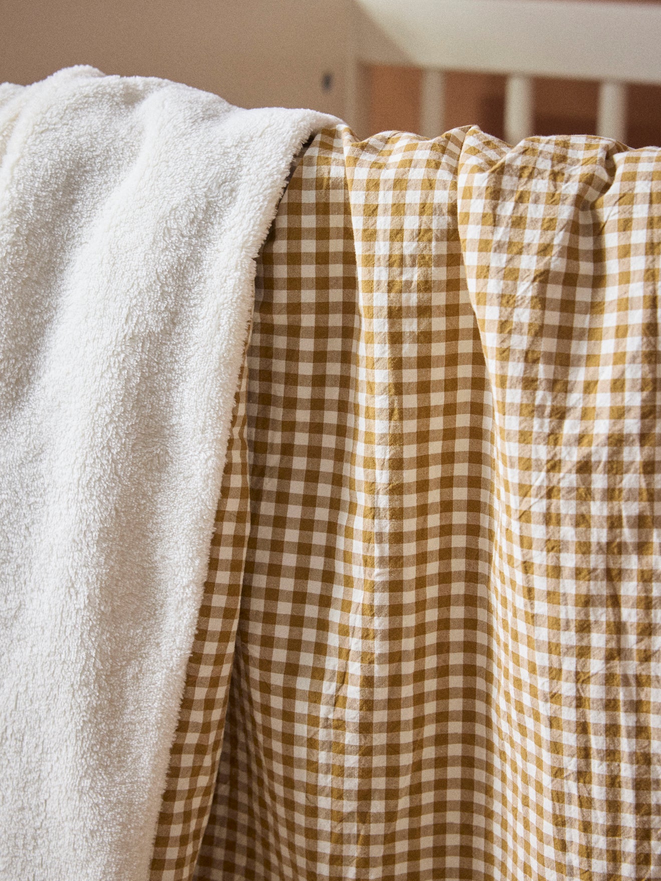 Babydecke Vichy und Mikrofleece