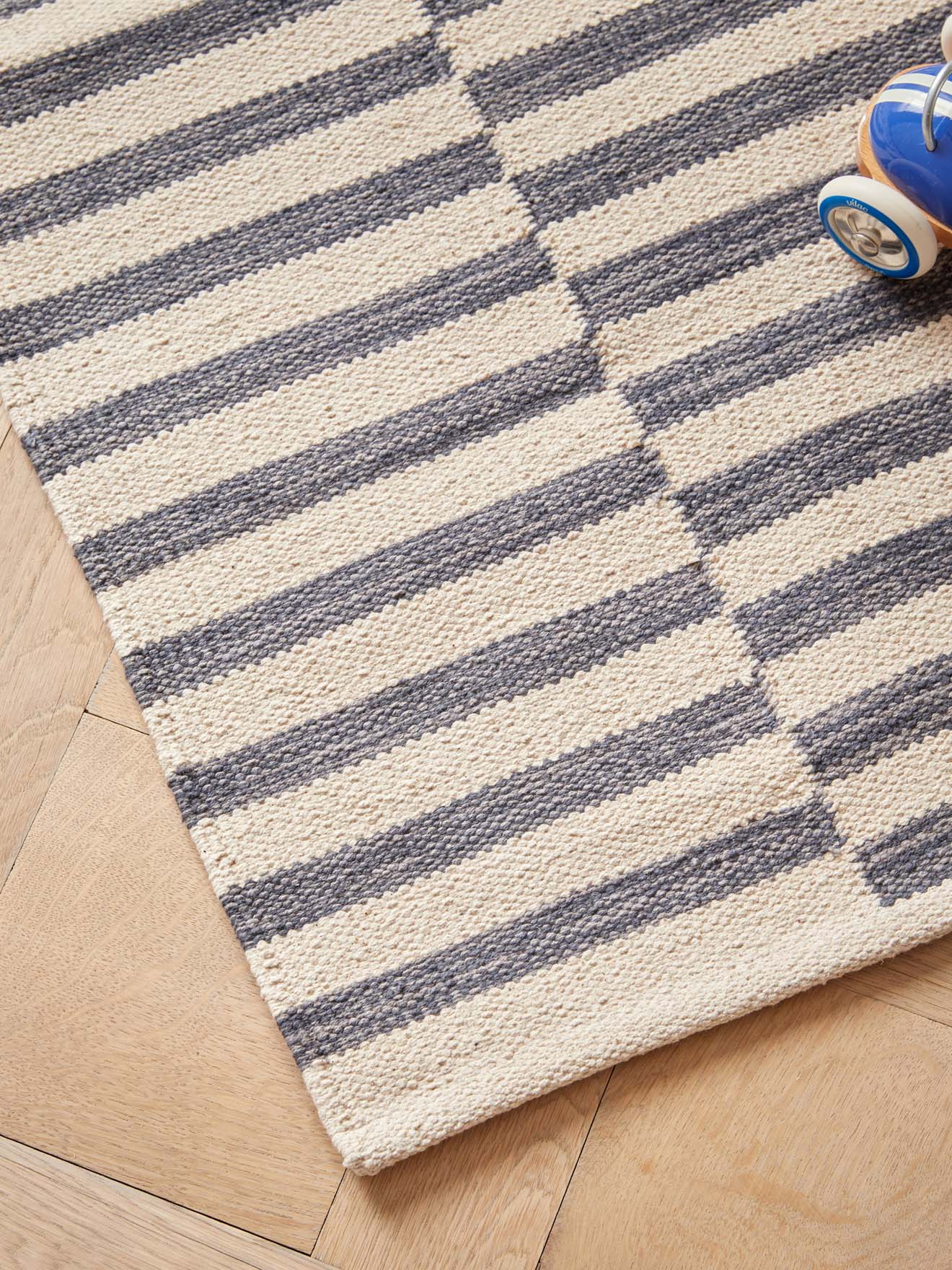 Colette-Teppich aus bedruckter Baumwolle