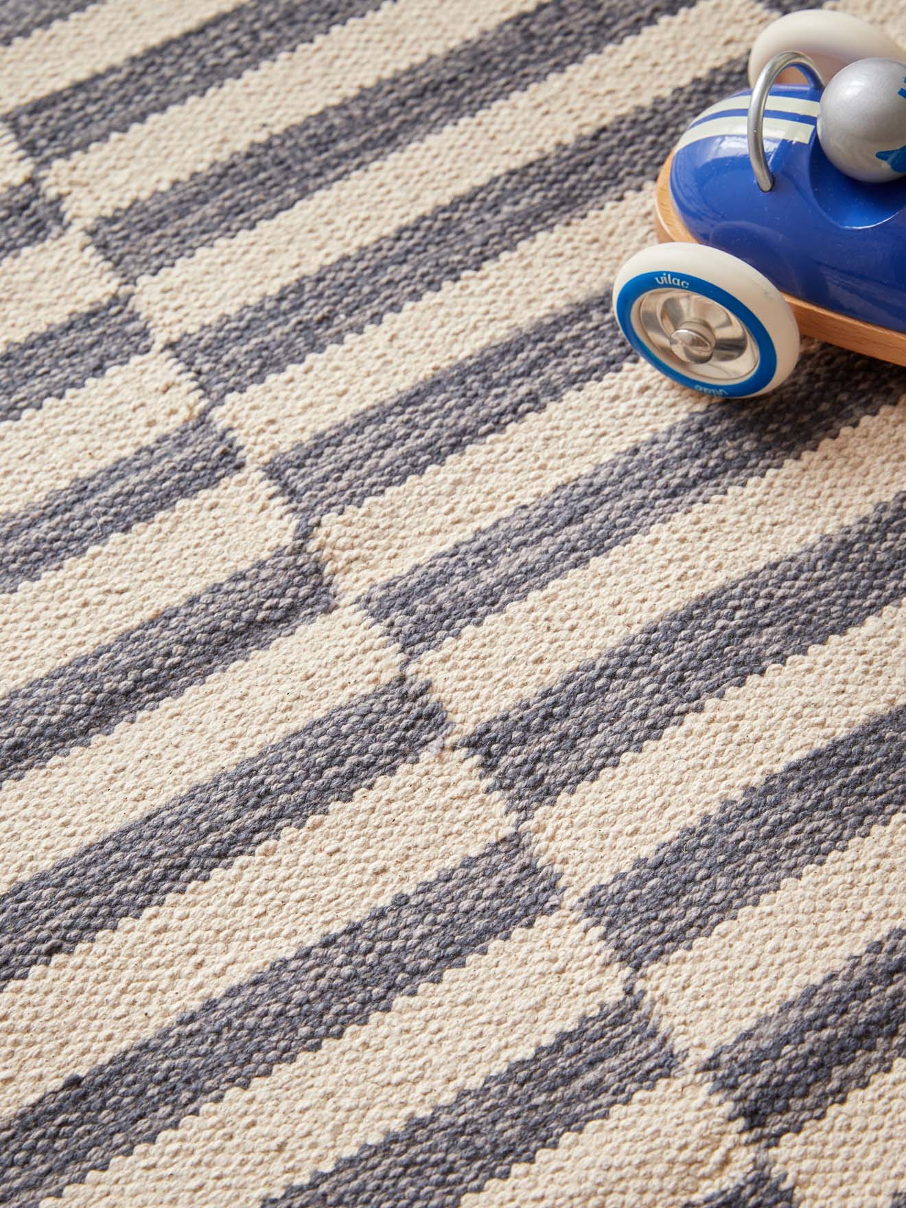 Colette-Teppich aus bedruckter Baumwolle