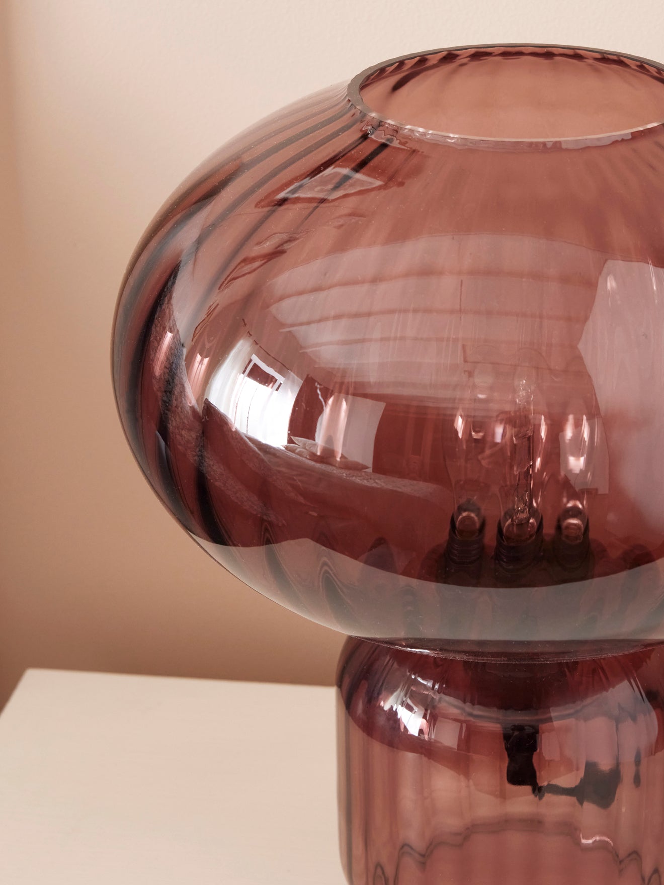 Lampe aus geschliffenem Glas « Martin »