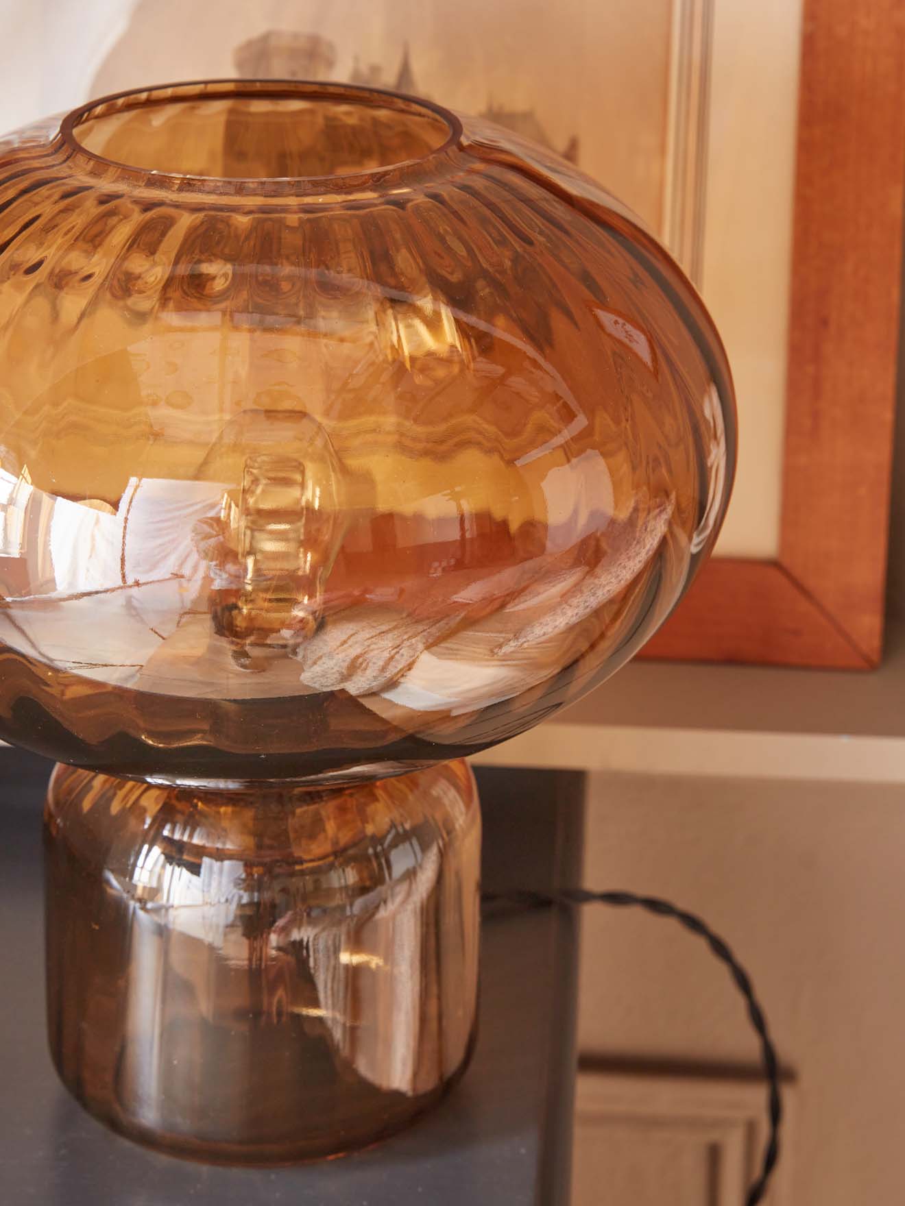 Lampe aus geschliffenem Glas « Martin »