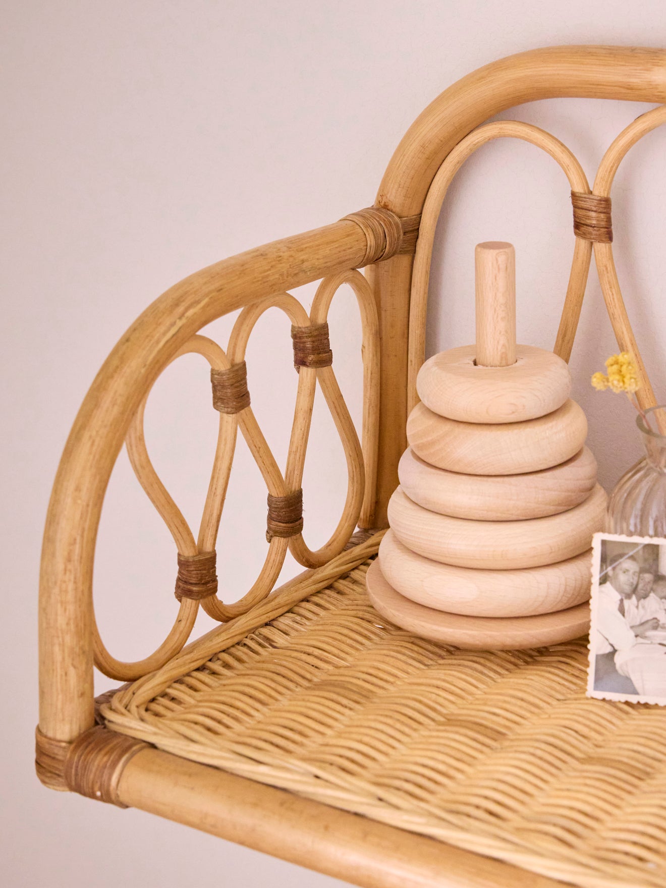 Regal aus Rattan « Lou »