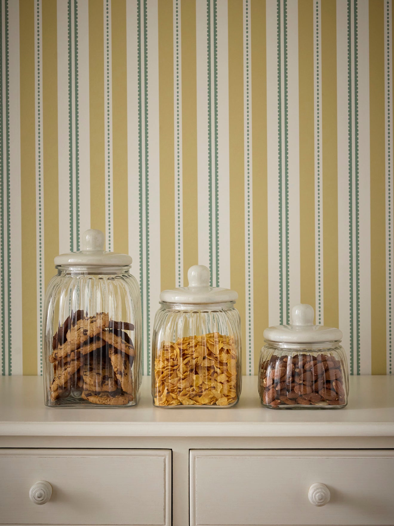 Pralinenschale aus Glas und Keramik - kleines Modell