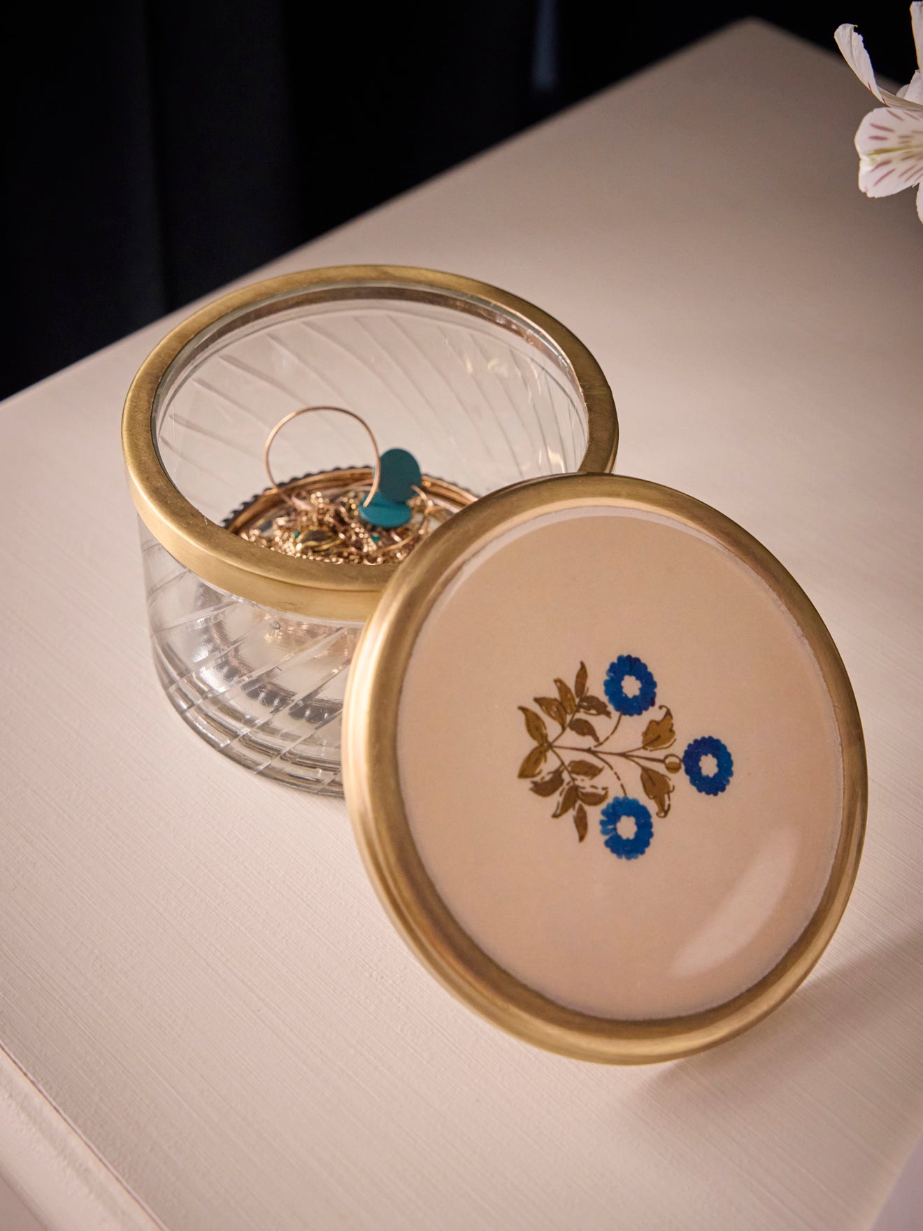 Glasschachtel mit Deckel - großes Modell