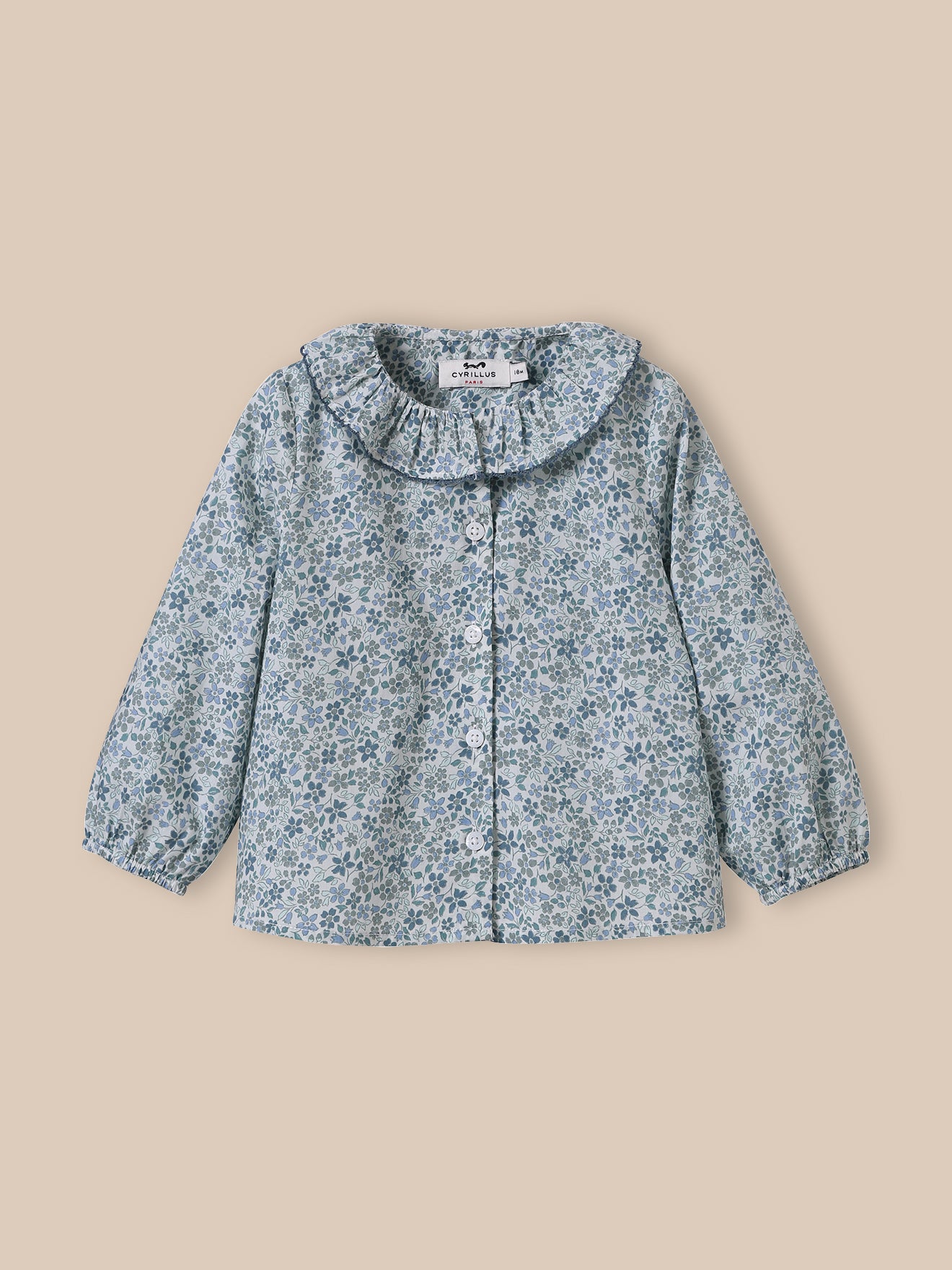 Baby-Bluse mit « Jeanne »-Print