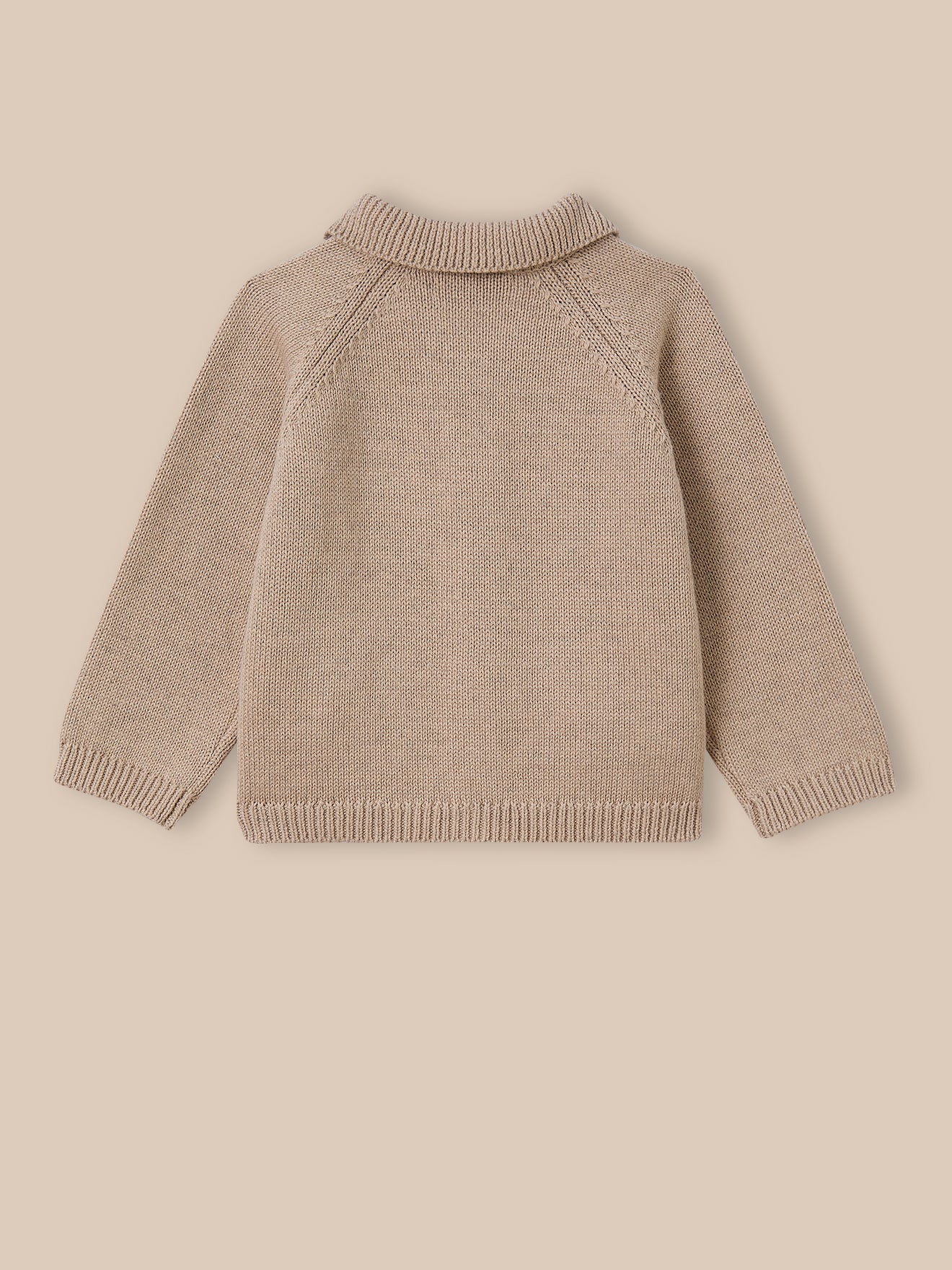 Baby-Cardigan mit Polo-Kragen