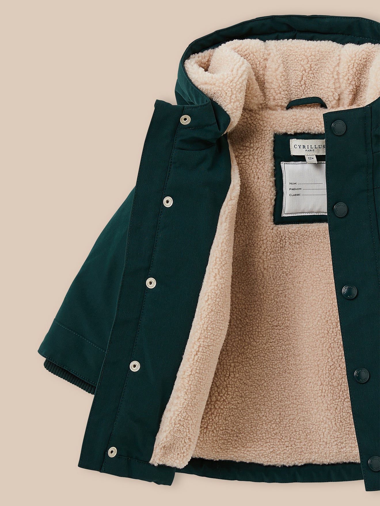 Baby-Parka mit Sherpa-Futter