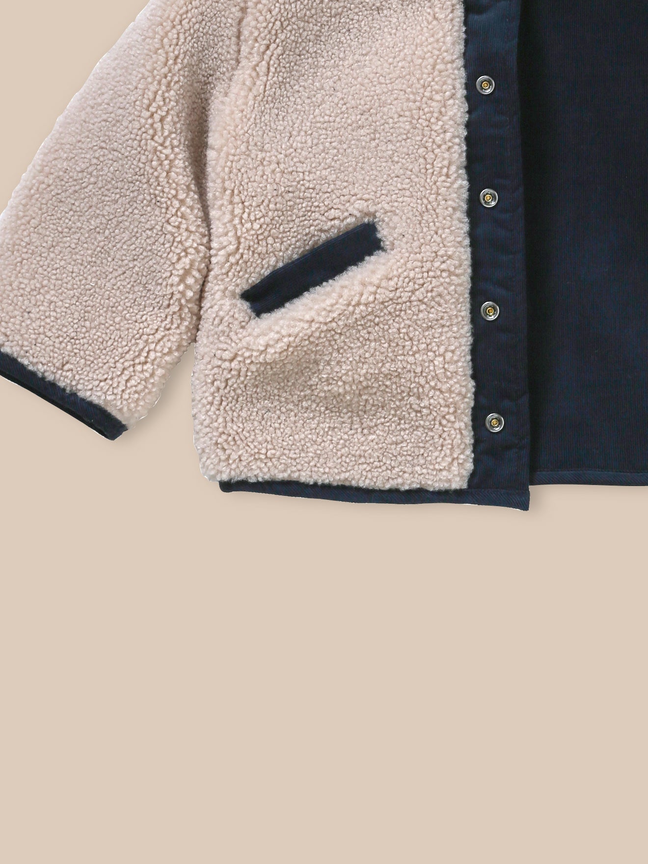 Baby Burnous-Wendejacke