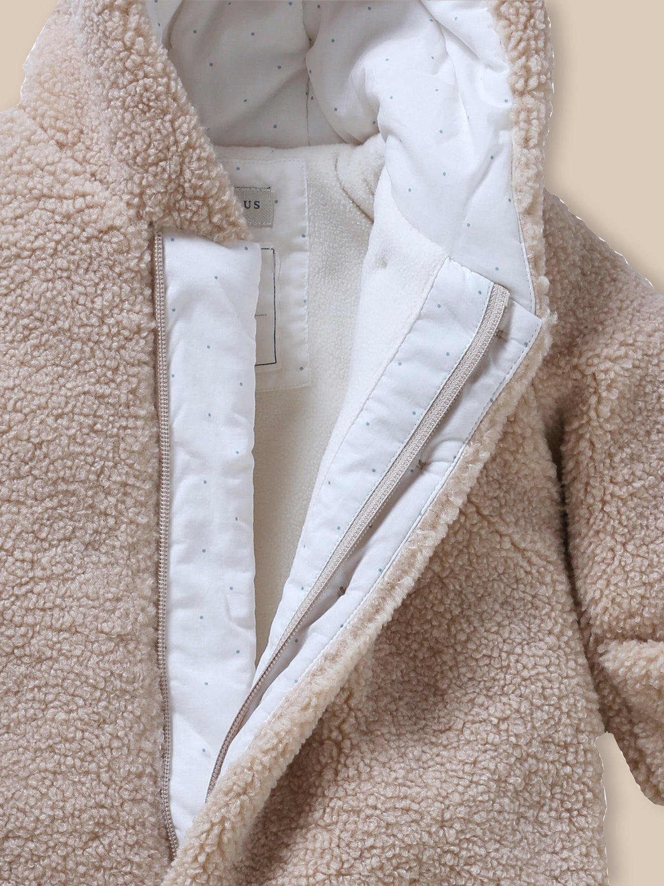 Baby-Overall aus Sherpa mit Teddyeffekt