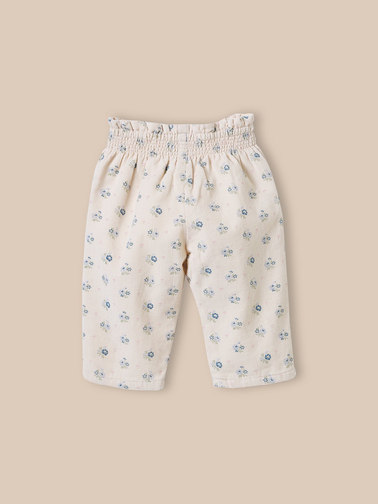 Baby-Hose aus bedrucktem Velours