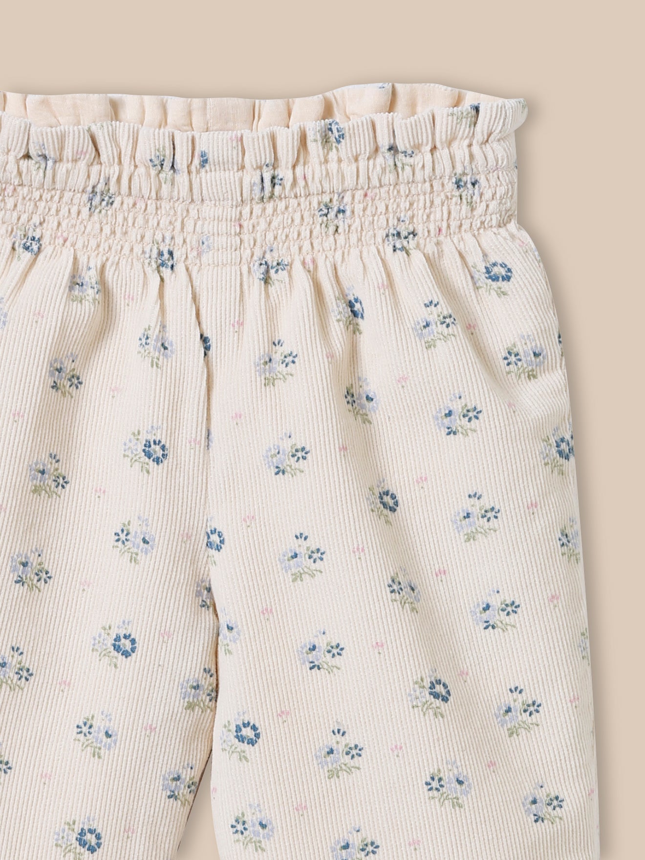 Baby-Hose aus bedrucktem Velours