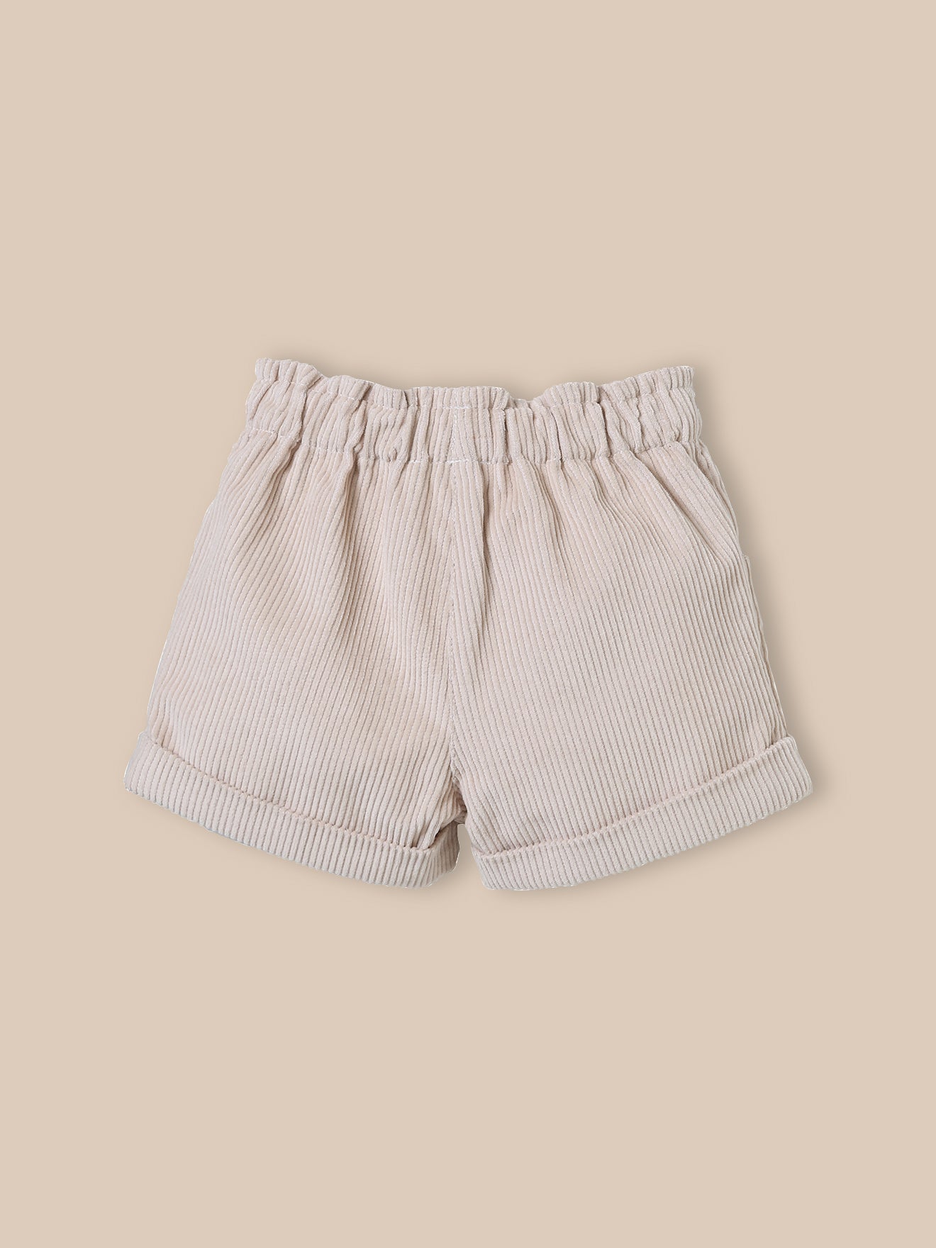 Baby-Paperbag-Shorts aus Cordsamt