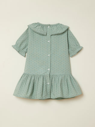 Babykleid aus Dobby-Baumwolle