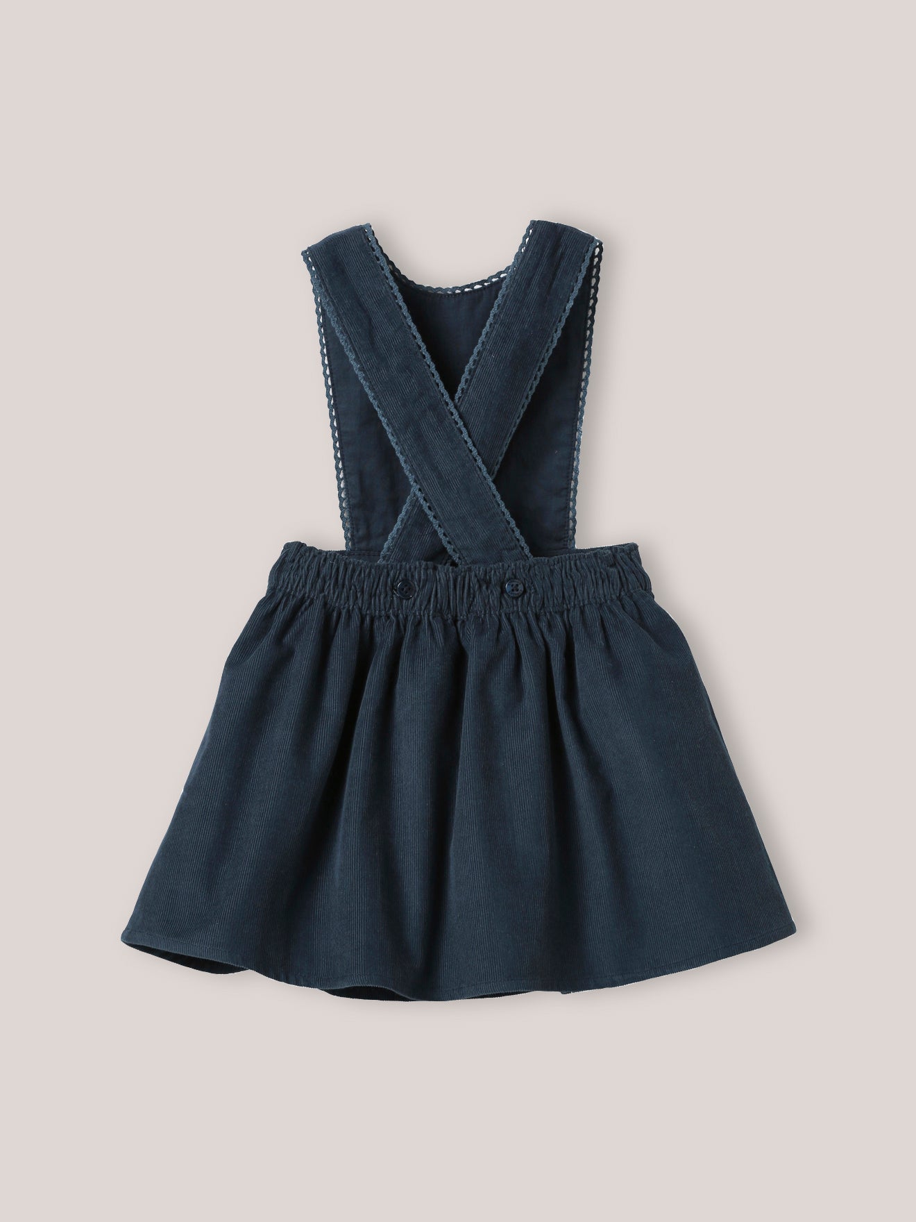 Baby-Latzkleid aus Velours