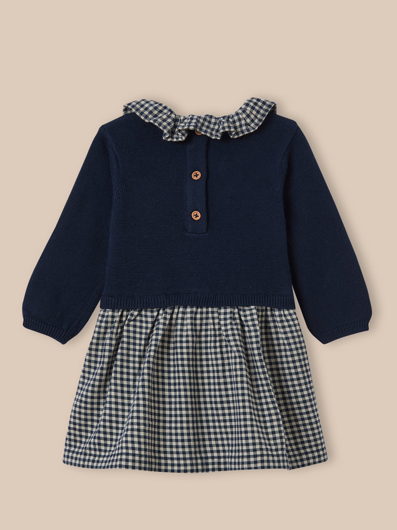 Baby-Kleid, Materialmix