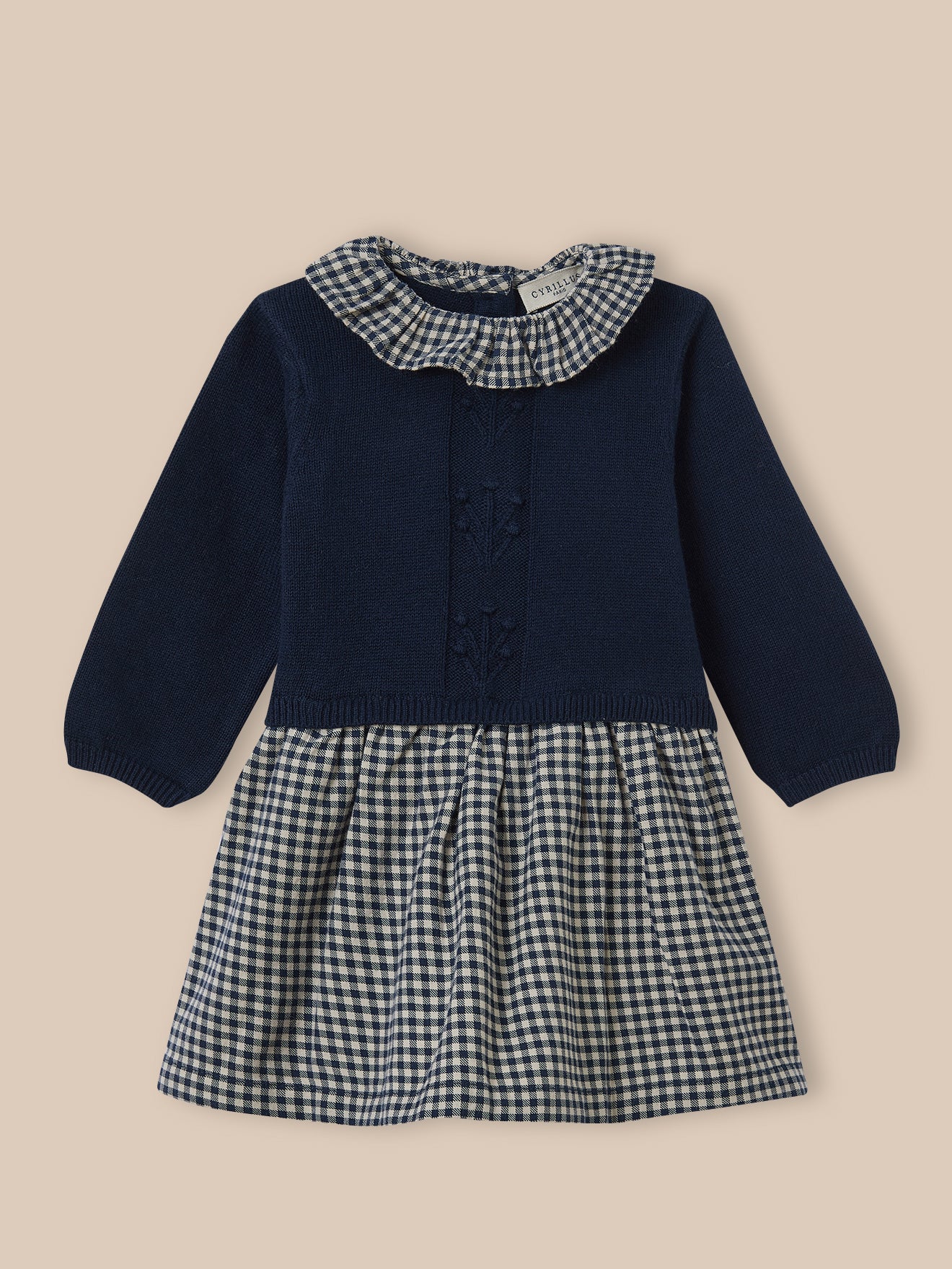 Baby-Kleid, Materialmix