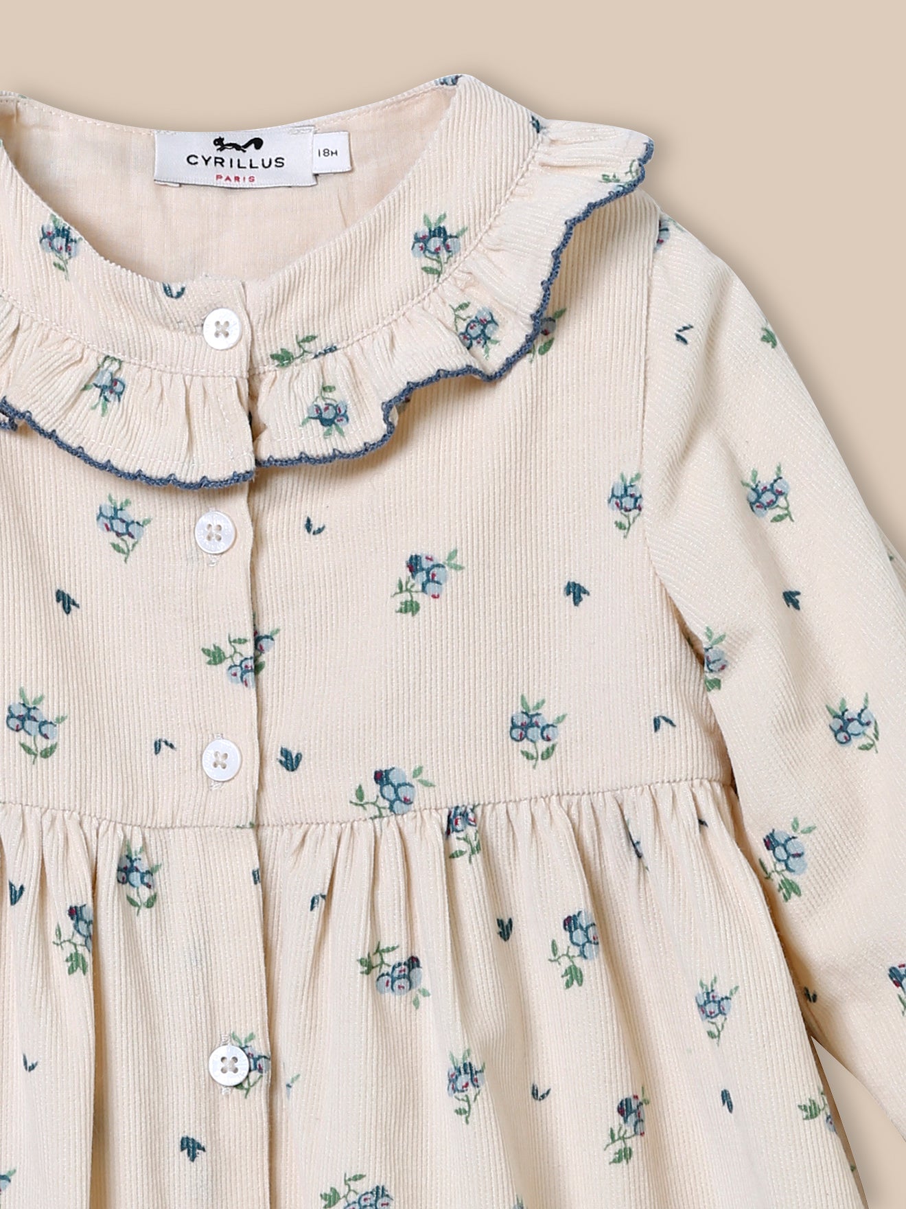 Baby-Kleid aus Velours