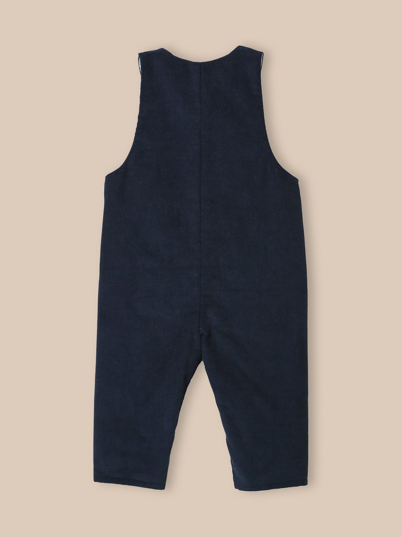 Baby-Latzhose aus Velours, wattiert
