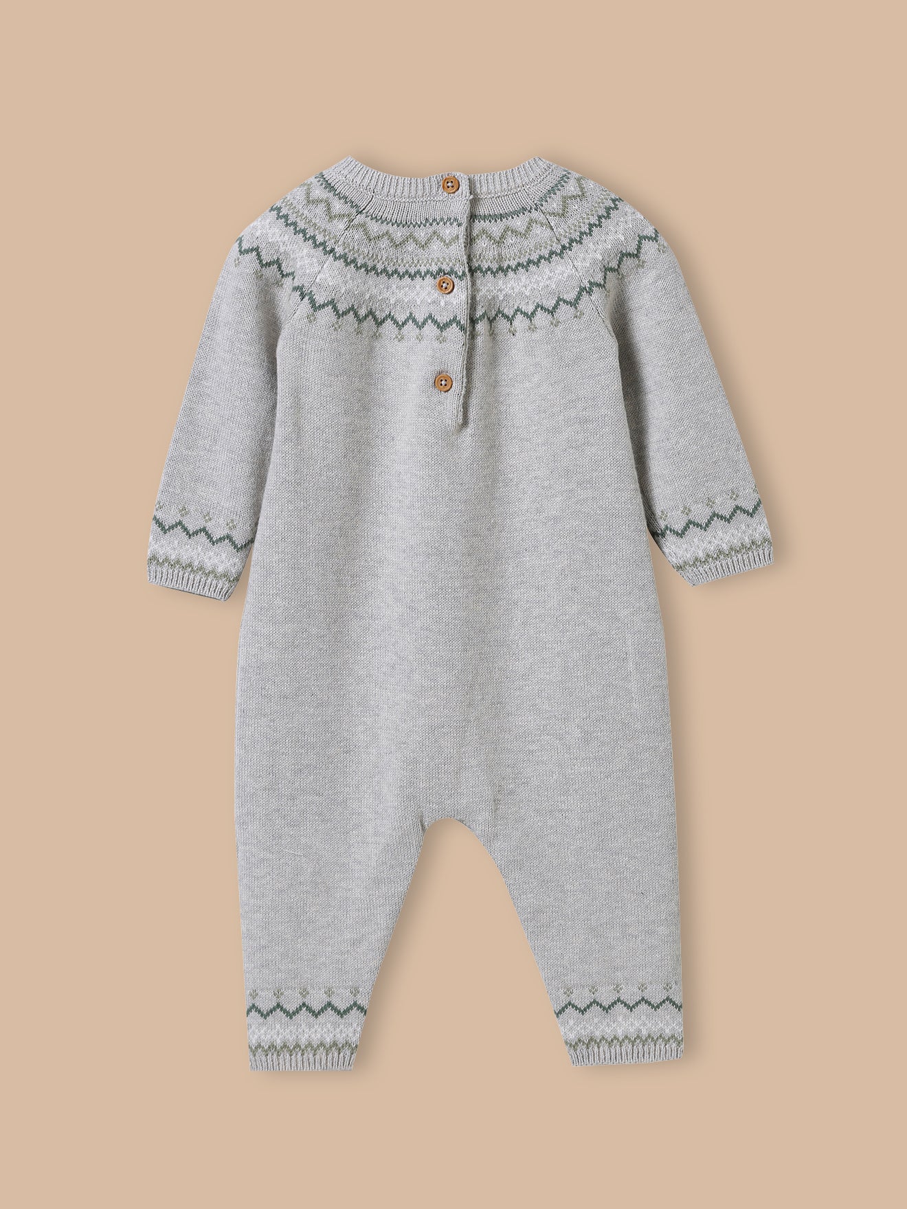 Baby-Overall aus Wolle und Bio-Baumwolle
