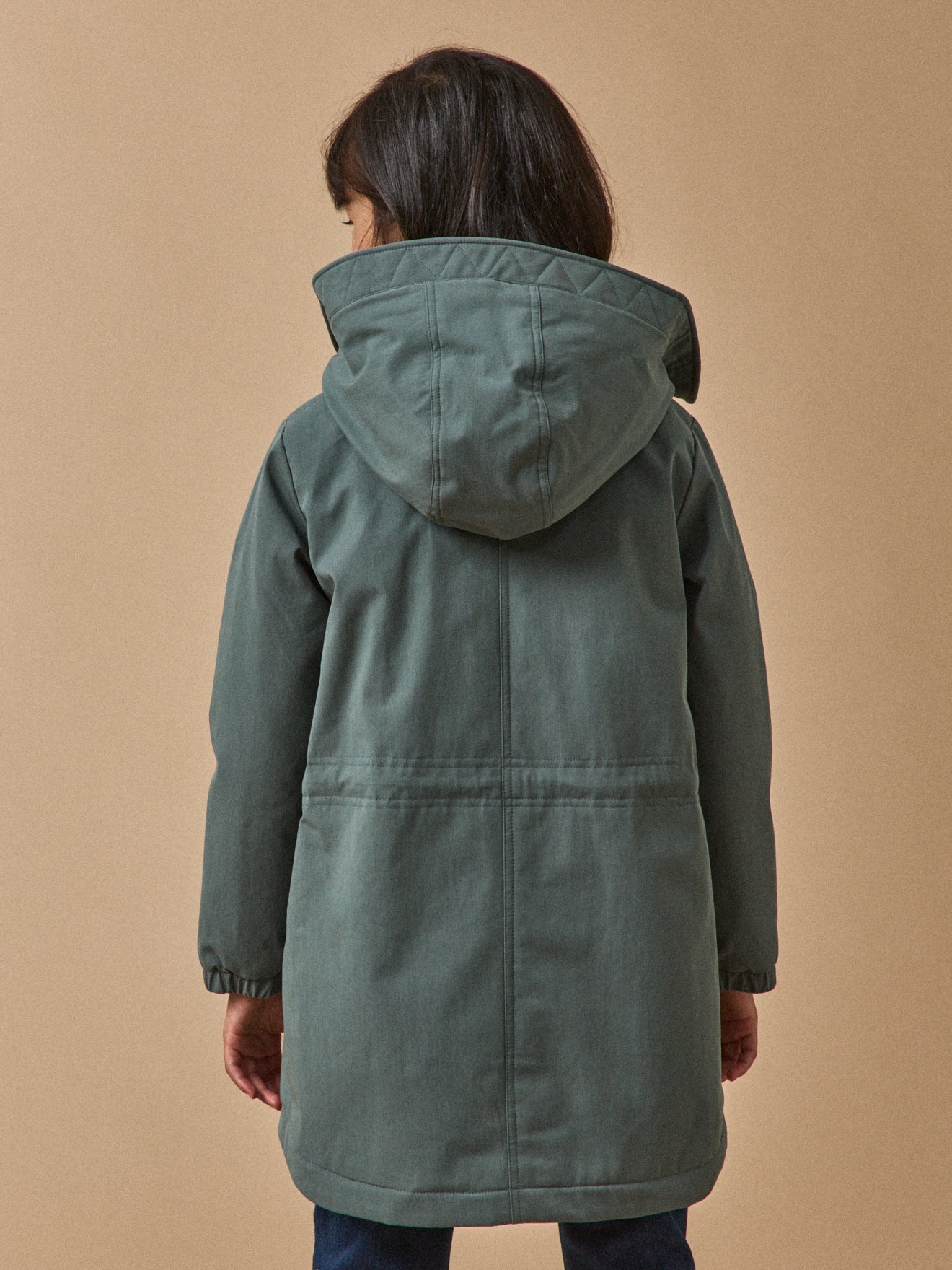 Mädchen-Parka mit Futter aus Pelzimitat