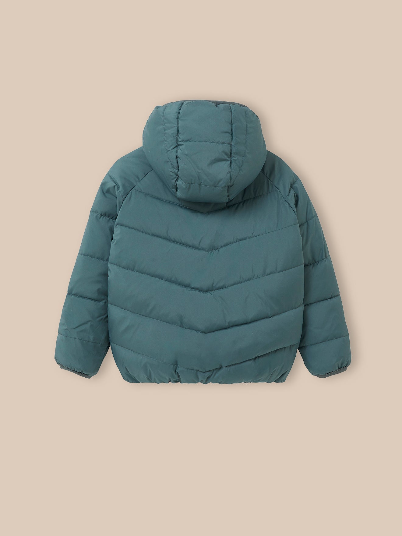 Mädchen-Steppjacke, wendbar, 2-in-1-Effekt