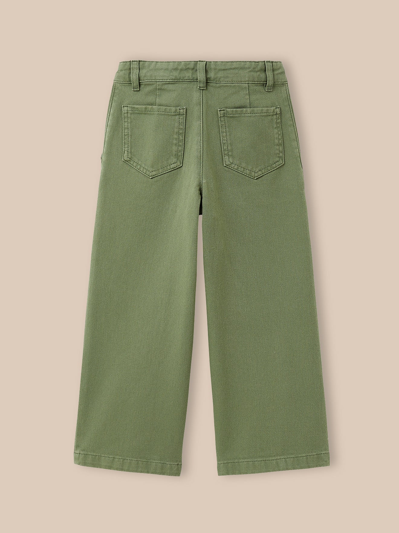 Mädchenhose, weit, aus Twill