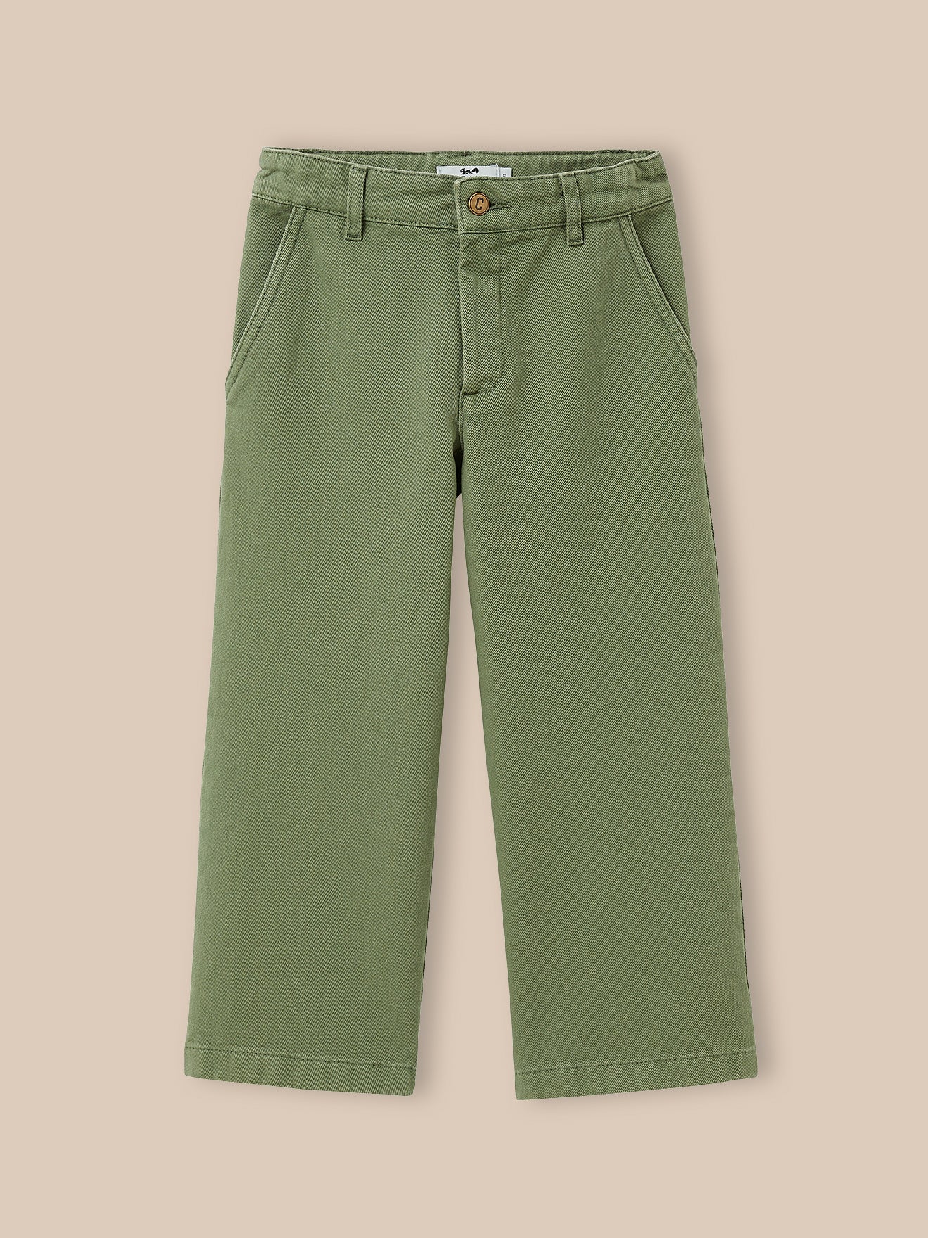 Mädchenhose, weit, aus Twill