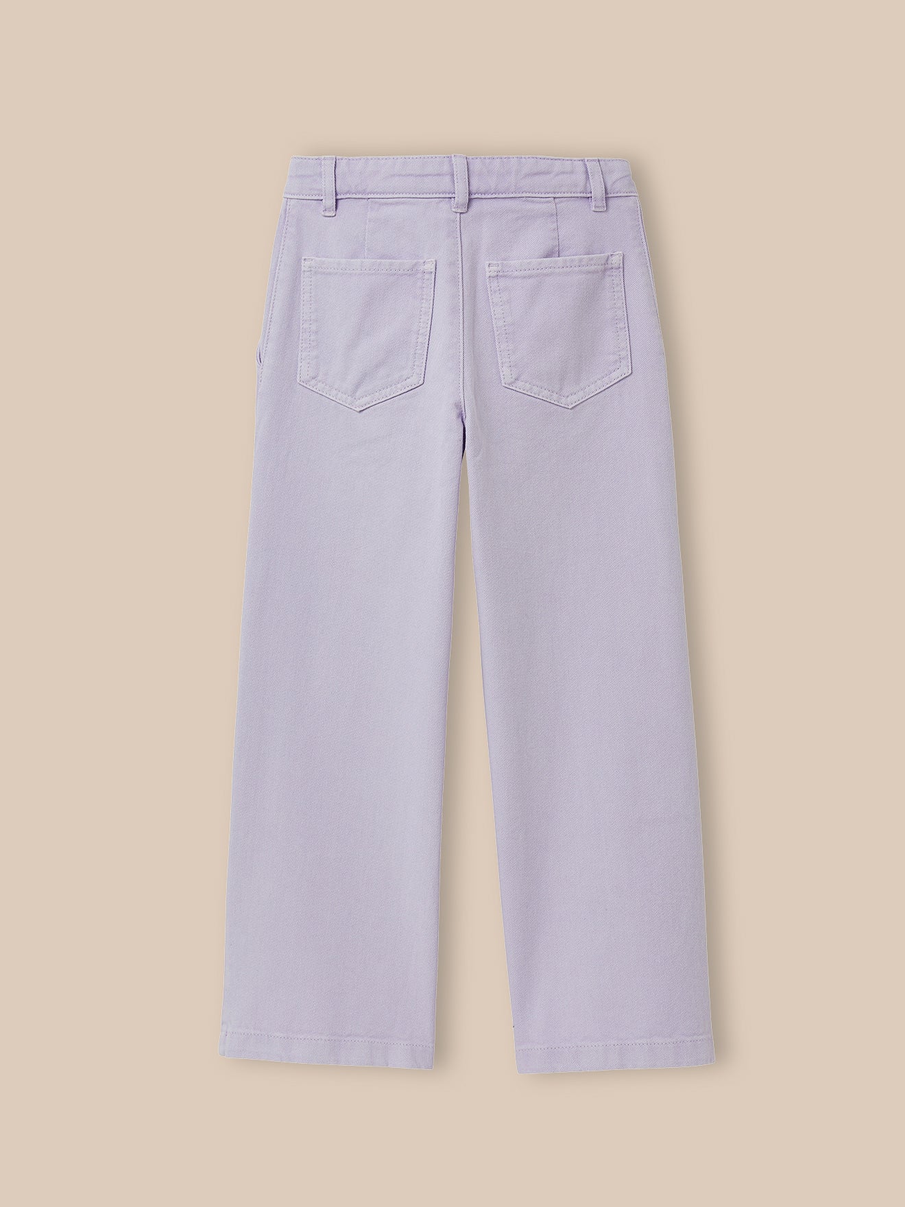Mädchenhose, weit, aus Twill