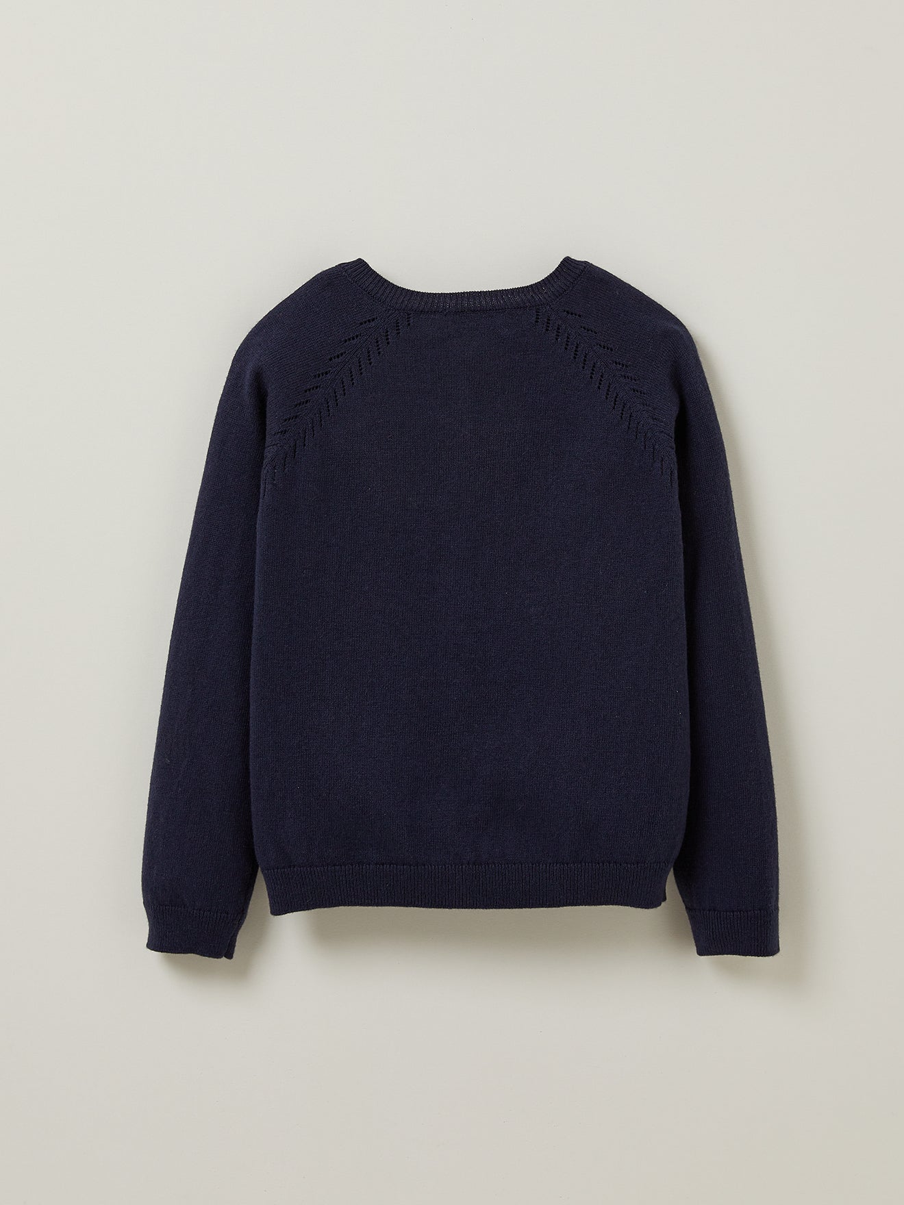 Mädchen-Cardigan aus Baumwolle und Wolle