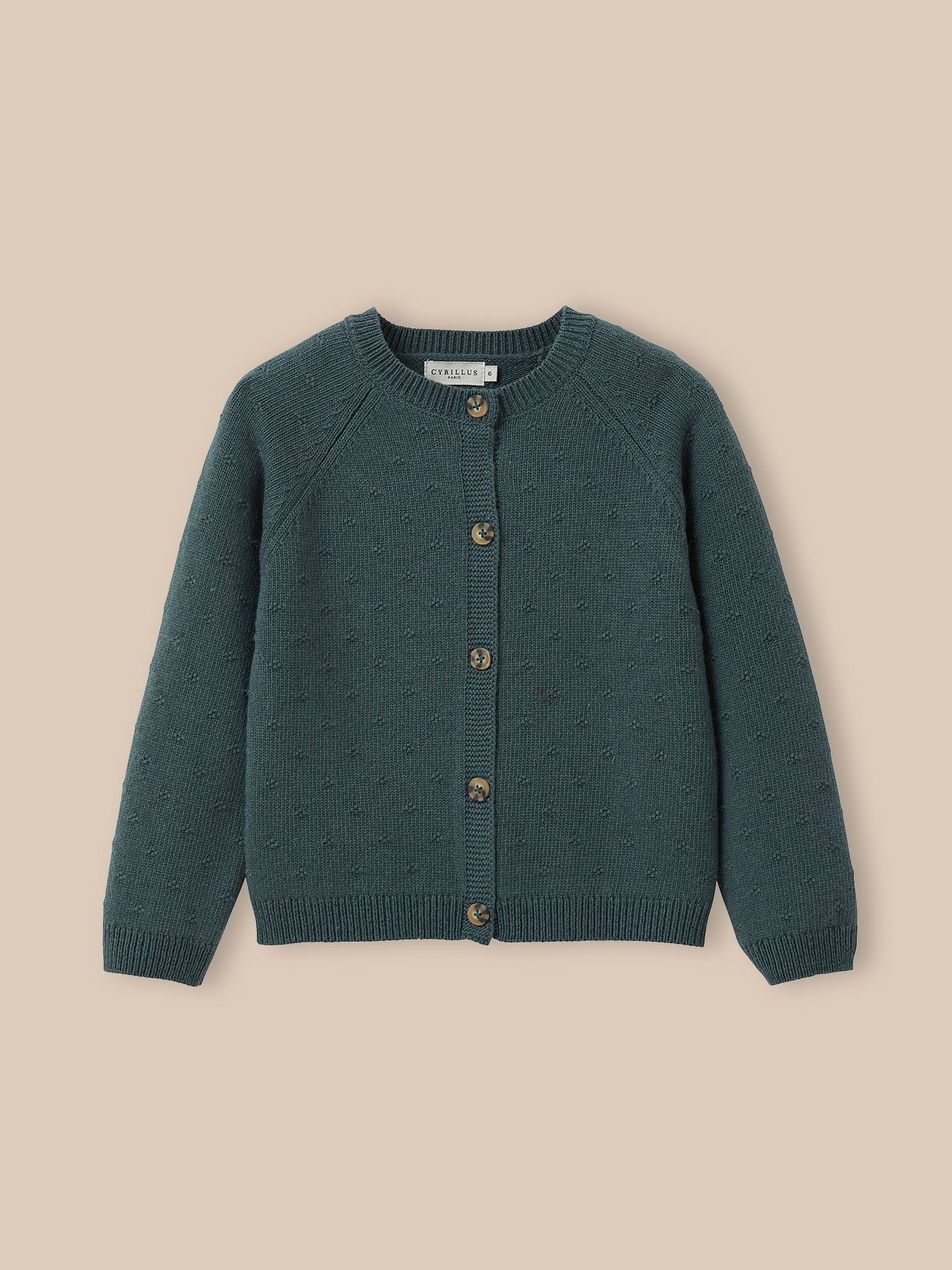 Mädchen-Cardigan mit Lochmuster