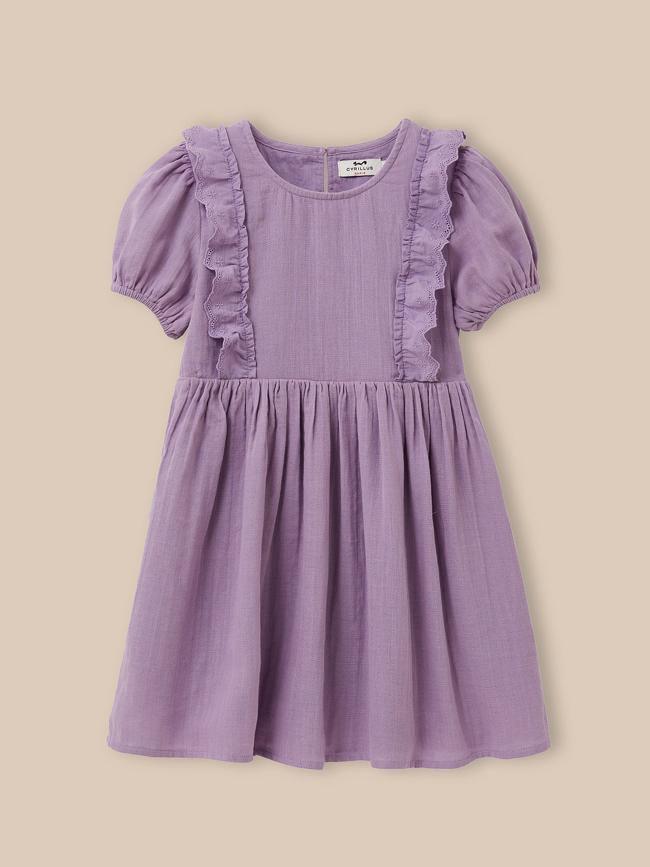 Mädchenkleid aus Bio-Baumwollgaze