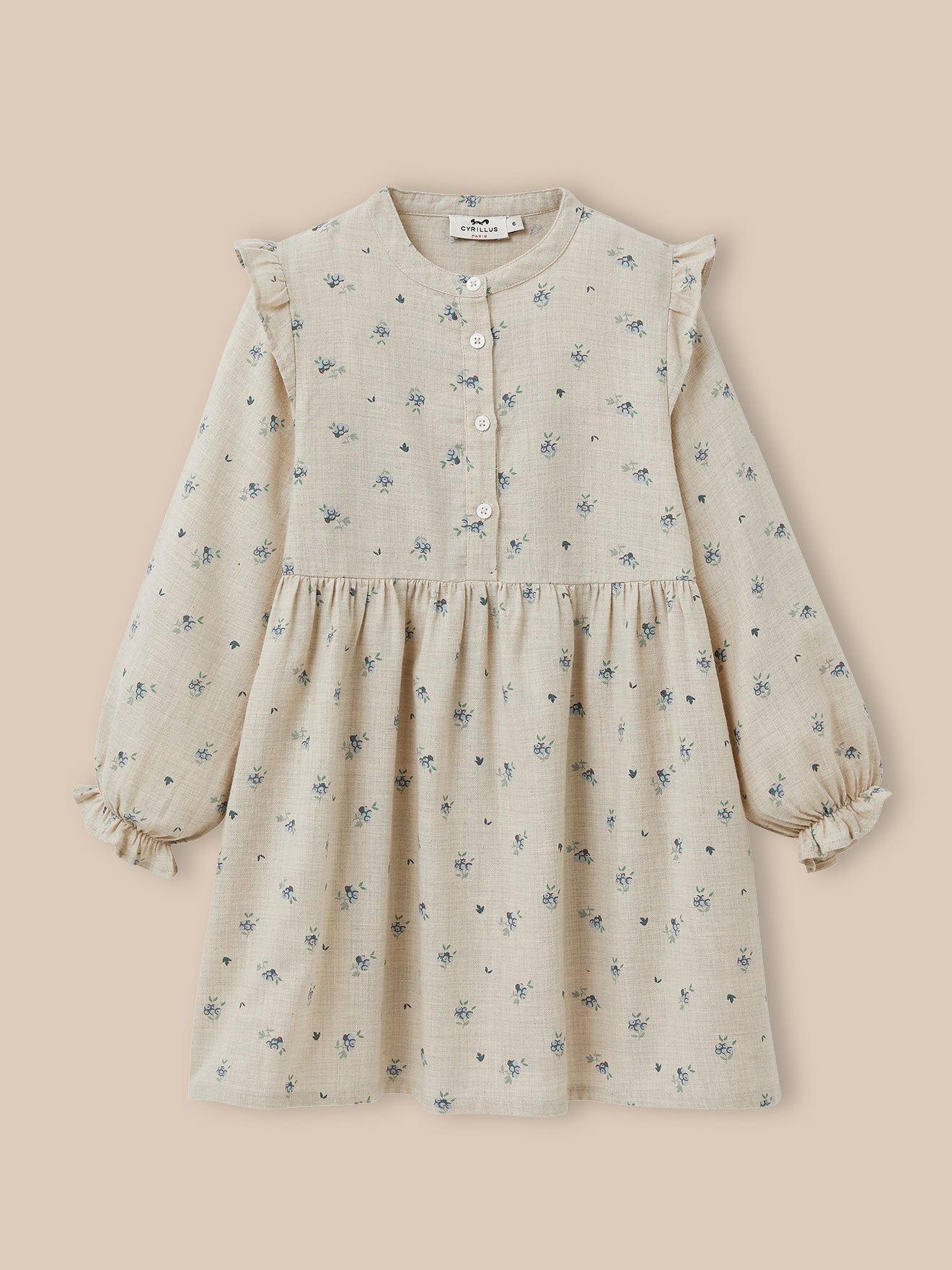 Mädchenkleid mit Dessin « Margotine »