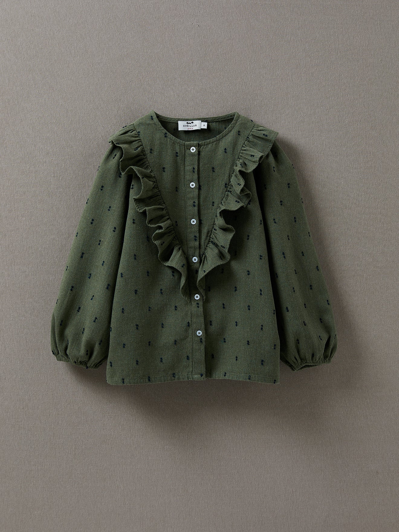 Mädchenbluse mit Volants