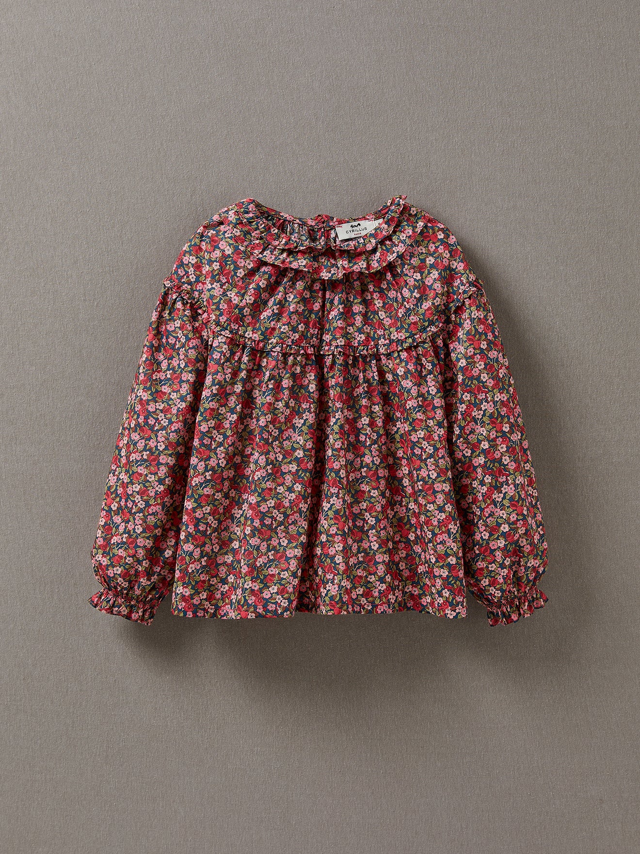 Mädchenbluse aus Liberty®-Stoff « Nectar »