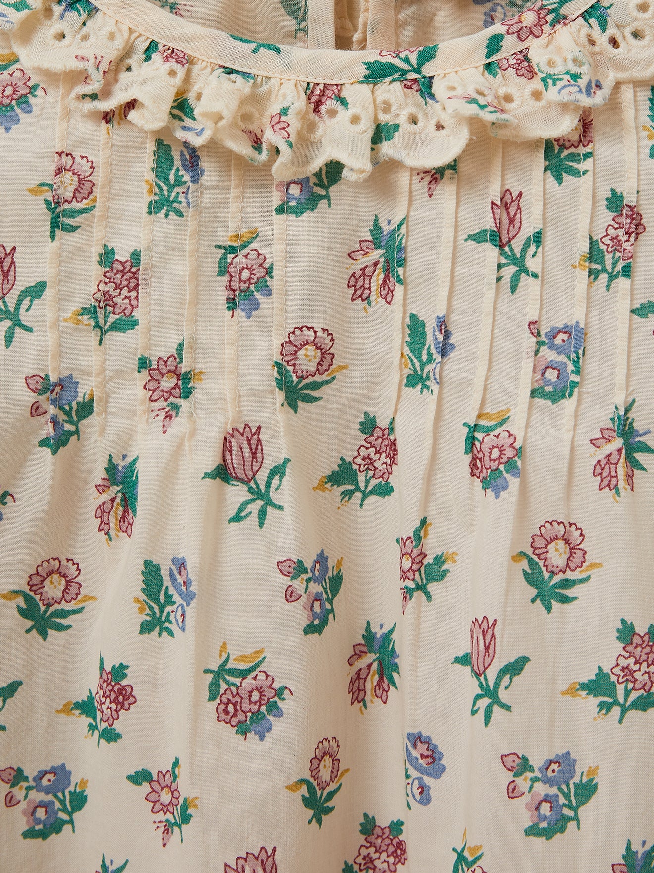 Mädchenbluse mit Druckmuster « Suzy »