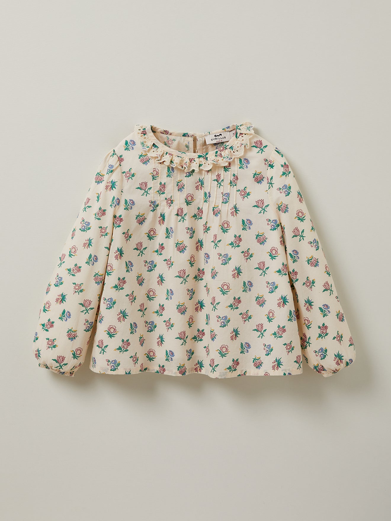 Mädchenbluse mit Druckmuster « Suzy »