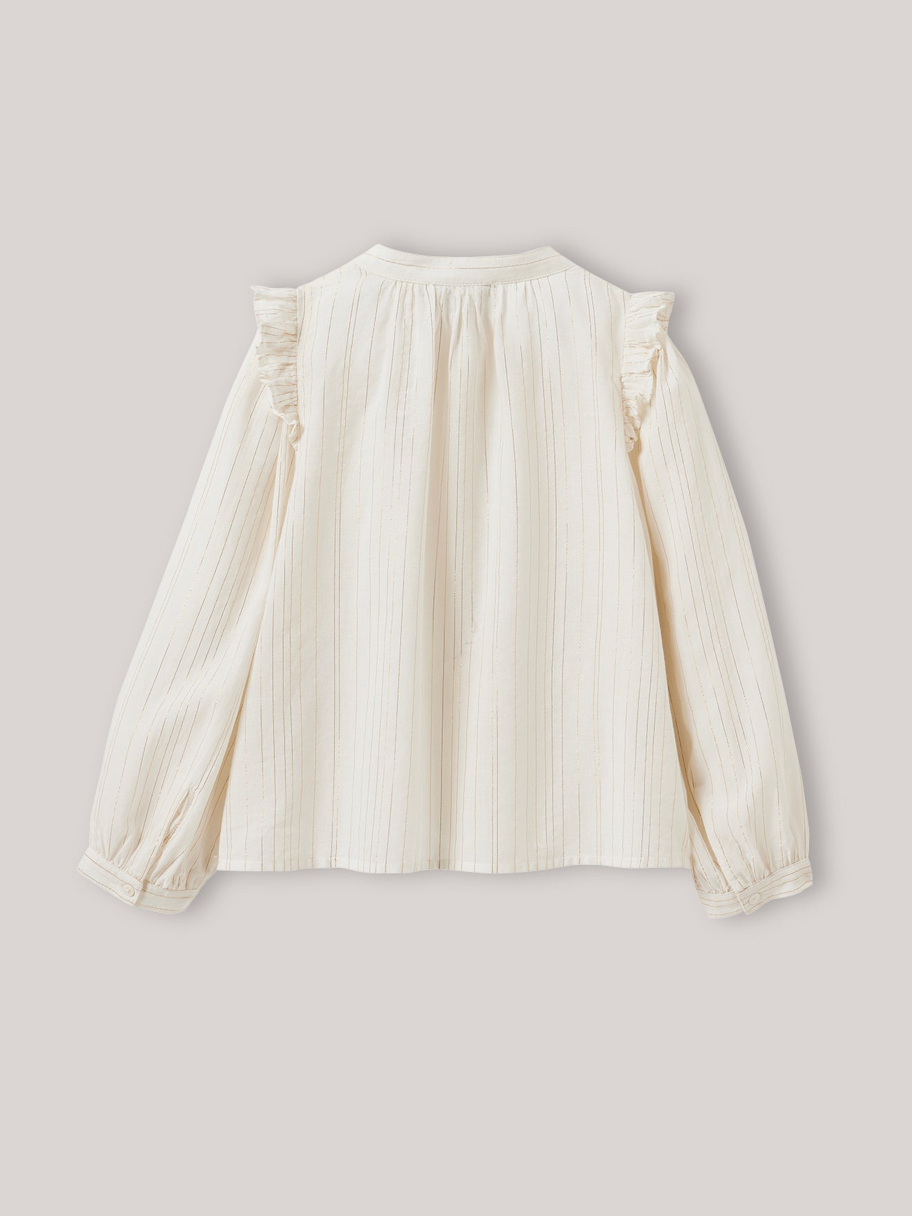 Mädchenbluse mit glänzenden Streifen