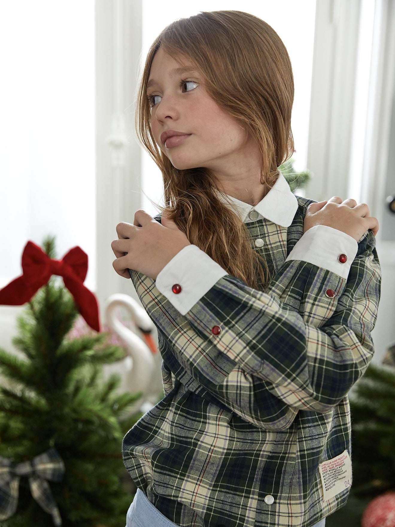 Kinder-Hemdbluse « Camille », unisex – Weihnachten im Land von Constance