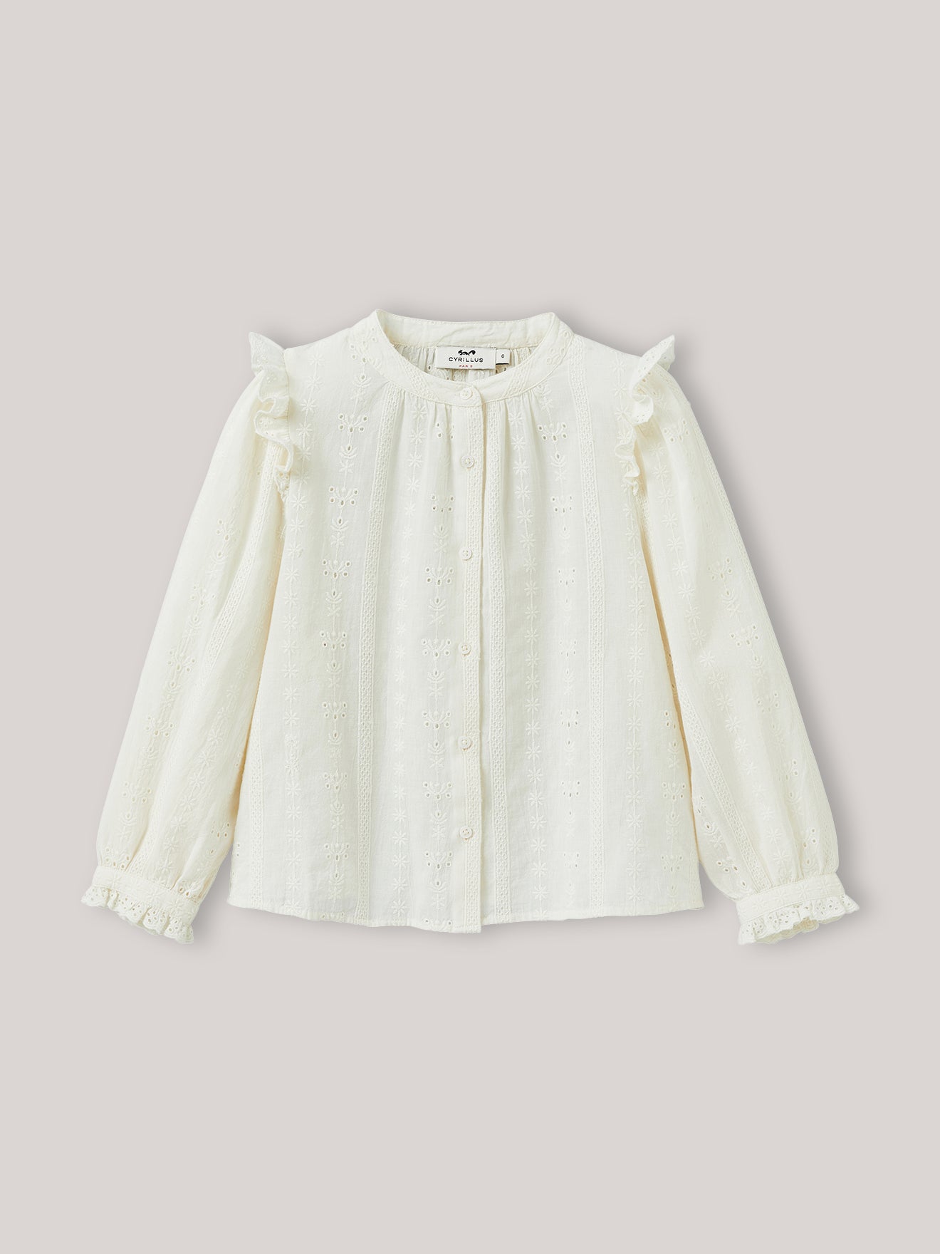 Mädchenbluse mit Stickerei